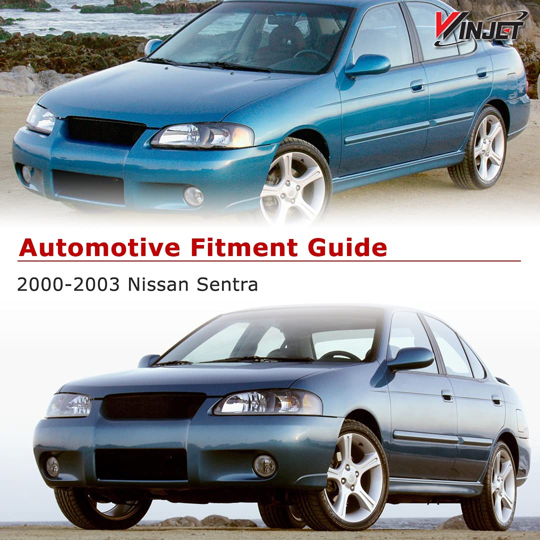 Winjet Street Series LED Tail Lights for 2000-2003 Nissan Sentra - Smoked Lens Design, Enhanced Visibility & Style - Perfect for Night Driving & Car Customization