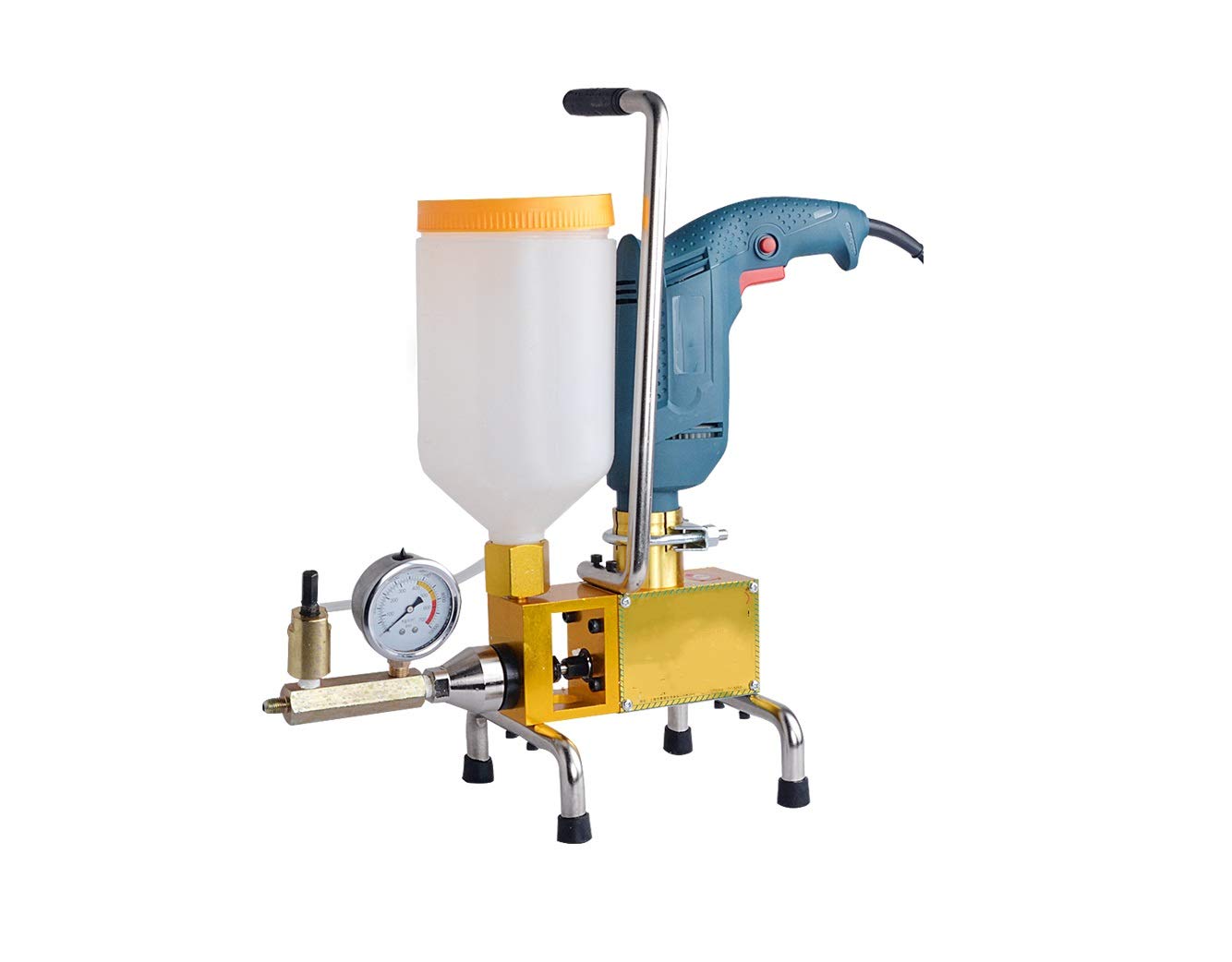 High Pressure Grouting Machine - W-999L Grout Injection Pump for Concrete Crack Repair & Foundation Stabilization | Ideal for Construction, Tunneling & Wall Reinforcement Projects