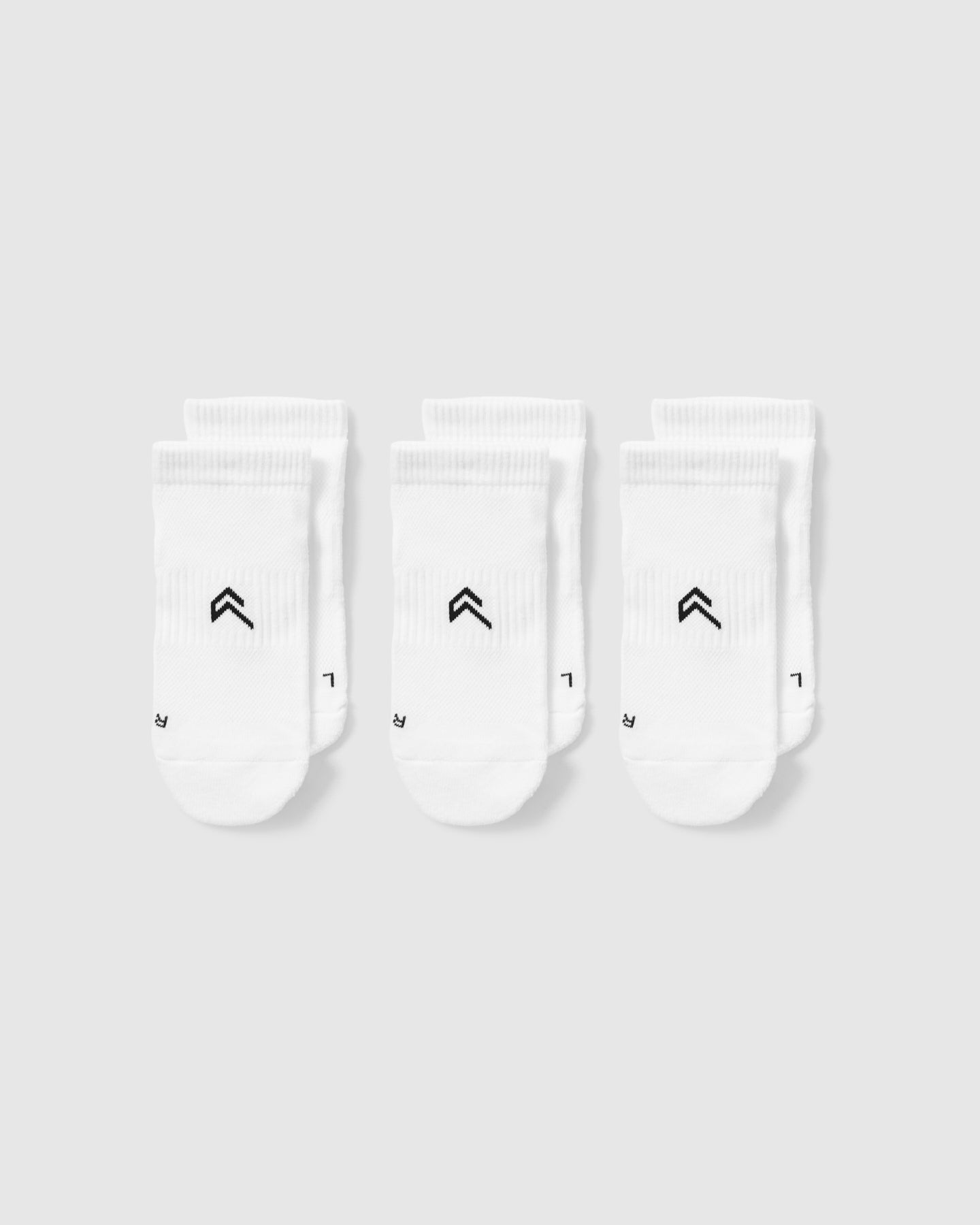 Breathable Trainer Liner Socks 3-Pack - White | Moisture-Wicking Athletic Socks for Running, Gym & Sports Performance