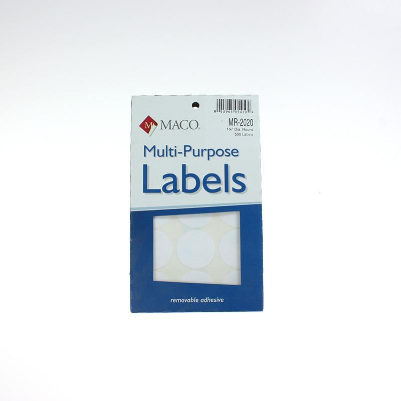 1 1/4 Inch Round Labels - 500 Adhesive Stickers per Box - Perfect for Organizing, Shipping & Crafting Projects