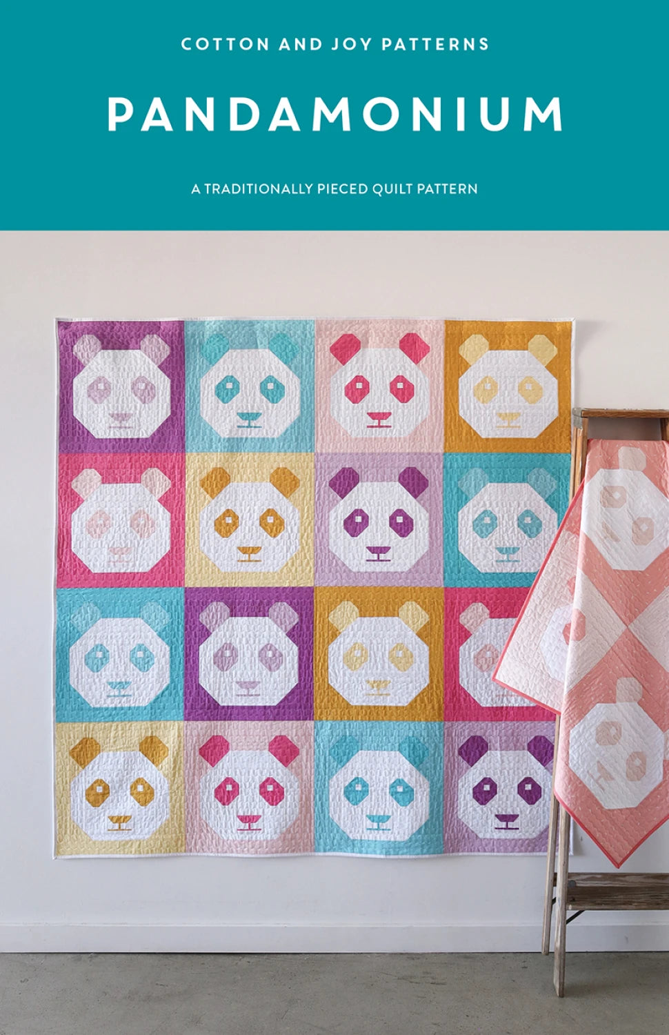 Pandamonium Quilt Pattern PDF - Cute Panda Bear Quilting Design for DIY Projects - Perfect for Baby Blankets, Home Decor & Quilting Gifts