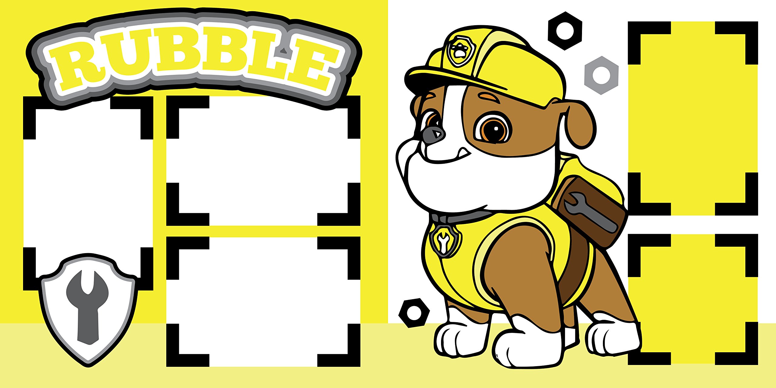 Rubble Scrapbook Page Kit - DIY Scrapbooking Supplies for Memory Albums, Photo Books, and Craft Projects - Perfect for Scrapbookers, Card Makers, and Paper Craft Enthusiasts