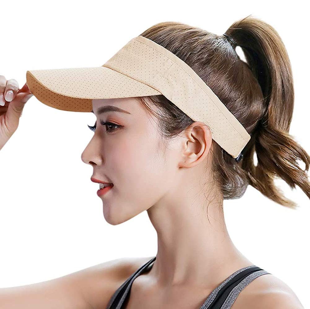Quick Dry Sun Visor Hat for Women & Men - UV Protection Sports Cap for Golf, Running, Hiking & Outdoor Activities