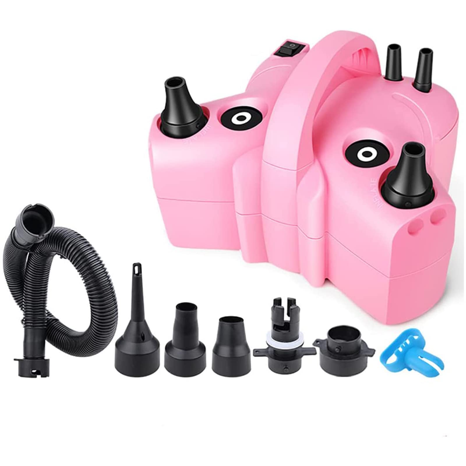Electric Balloon Pump - Dual Nozzle Portable Balloon Inflator Machine for Fast Filling - Perfect for Parties, Weddings, Birthdays & Events - Great for Balloon Decorations & DIY Projects
