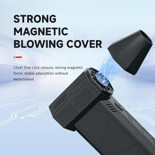 High-Speed 30000RPM USB Rechargeable Brushless Turbo Fan - 52m/s Powerful Handheld Electric Air Duster for Dust & Snow Blowing - Perfect for Computer Cleaning, Car Detailing, and Outdoor Snow Removal
