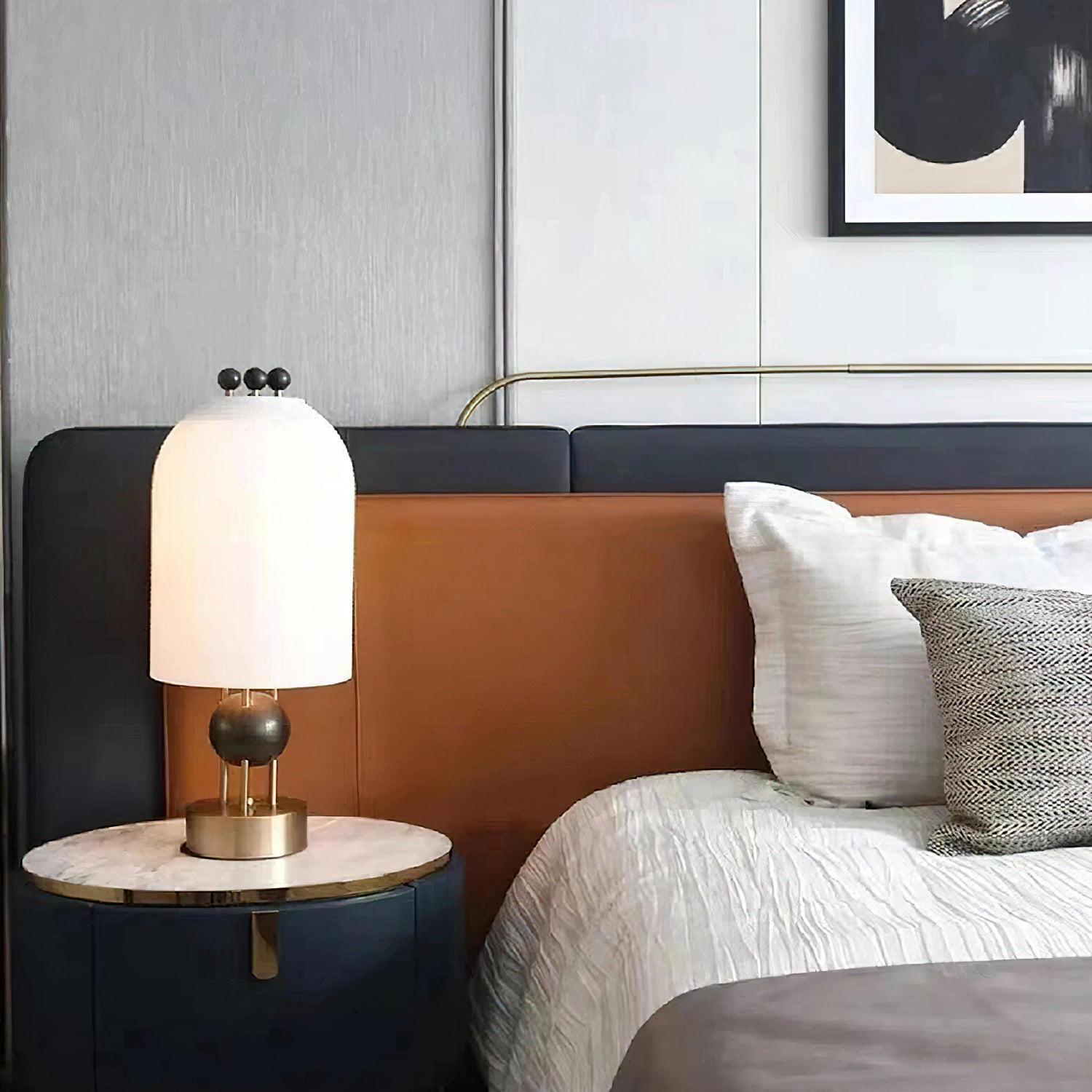 Bertha Table Lamp - Modern LED Desk Light with Adjustable Brightness, Perfect for Home Office, Bedroom, and Reading Nook