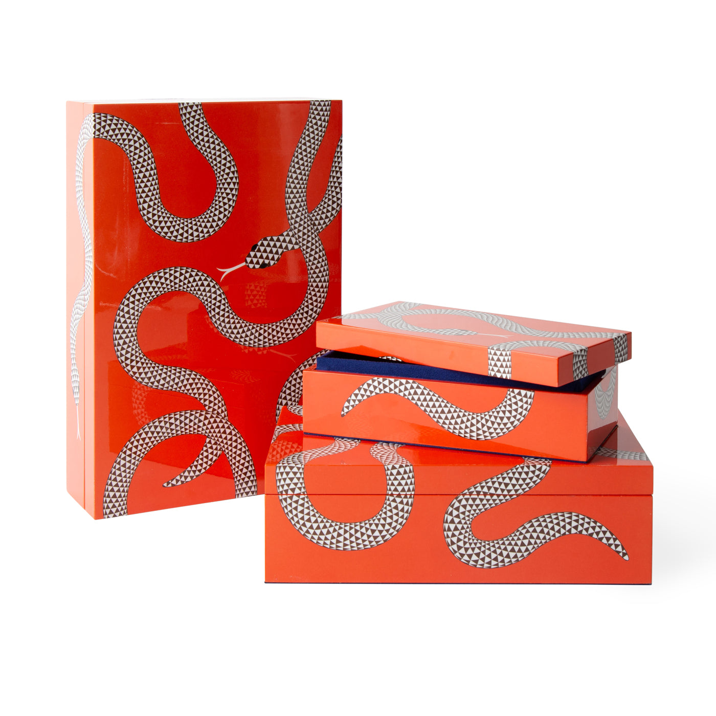 Elegant Medium Eden Lacquer Box - Handcrafted Wooden Jewelry Storage for Necklaces & Rings - Perfect for Home Decor, Gift Giving & Organizing Accessories