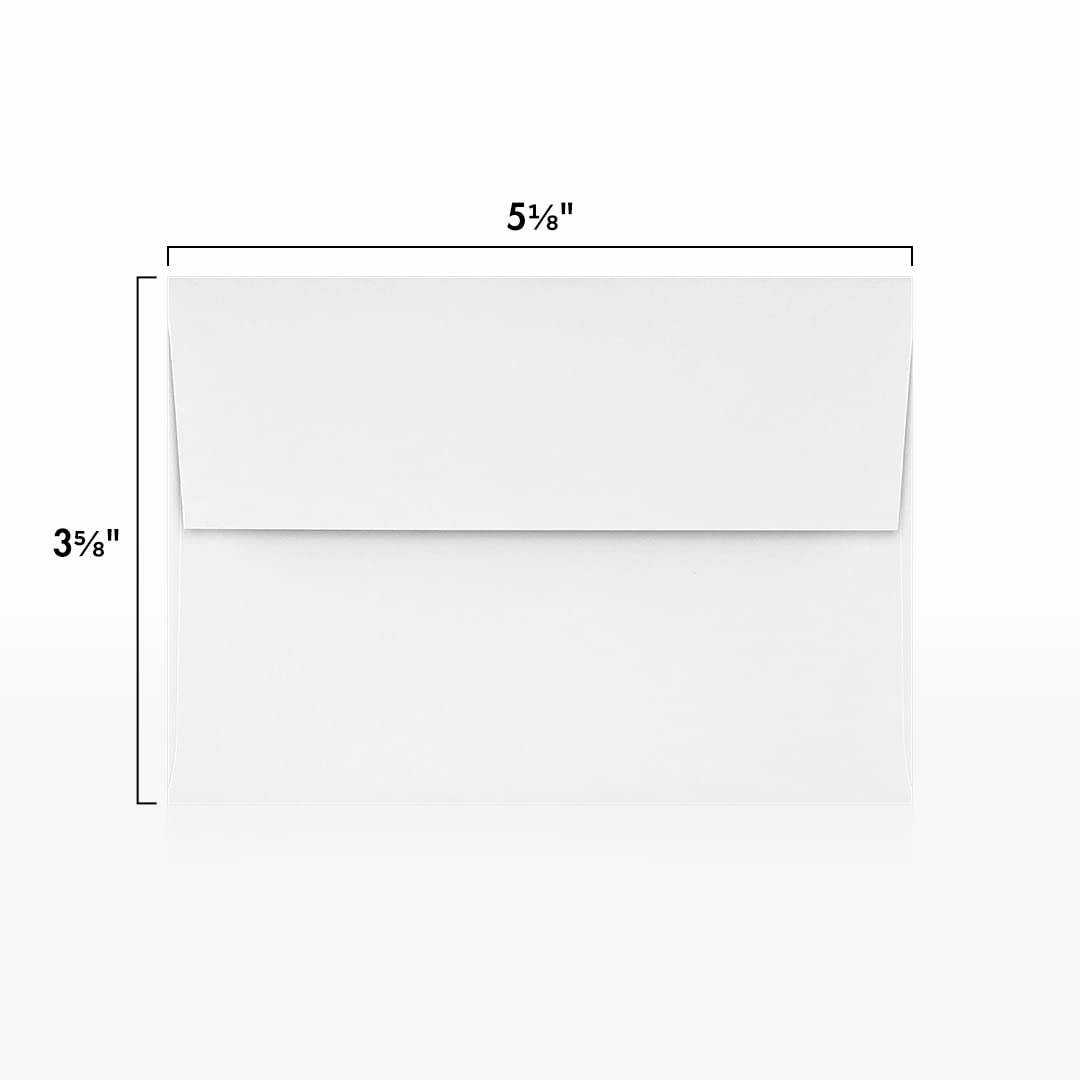 Premium LUXPaper 4Bar A1 Invitation Envelopes - Self-Seal Peel & Press Closure, 3 5/8