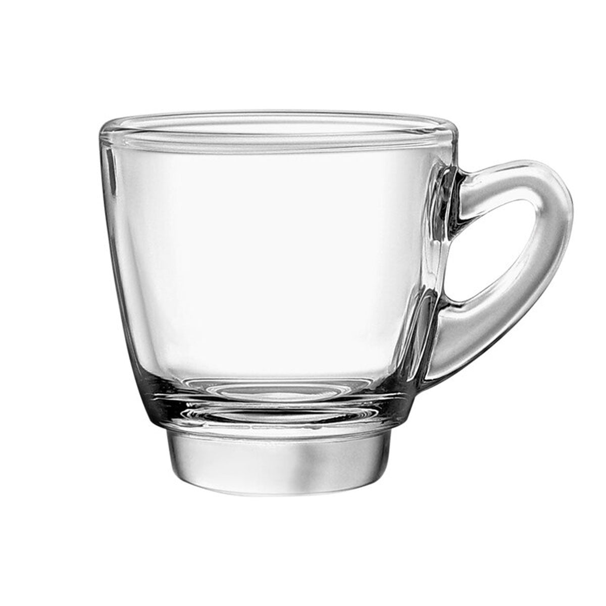 Kenya Café Espresso Glass Mug - 2.5 oz Clear Coffee Cup for Espresso, Latte & Cappuccino - Perfect for Home, Office & Coffee Shops - #P01642