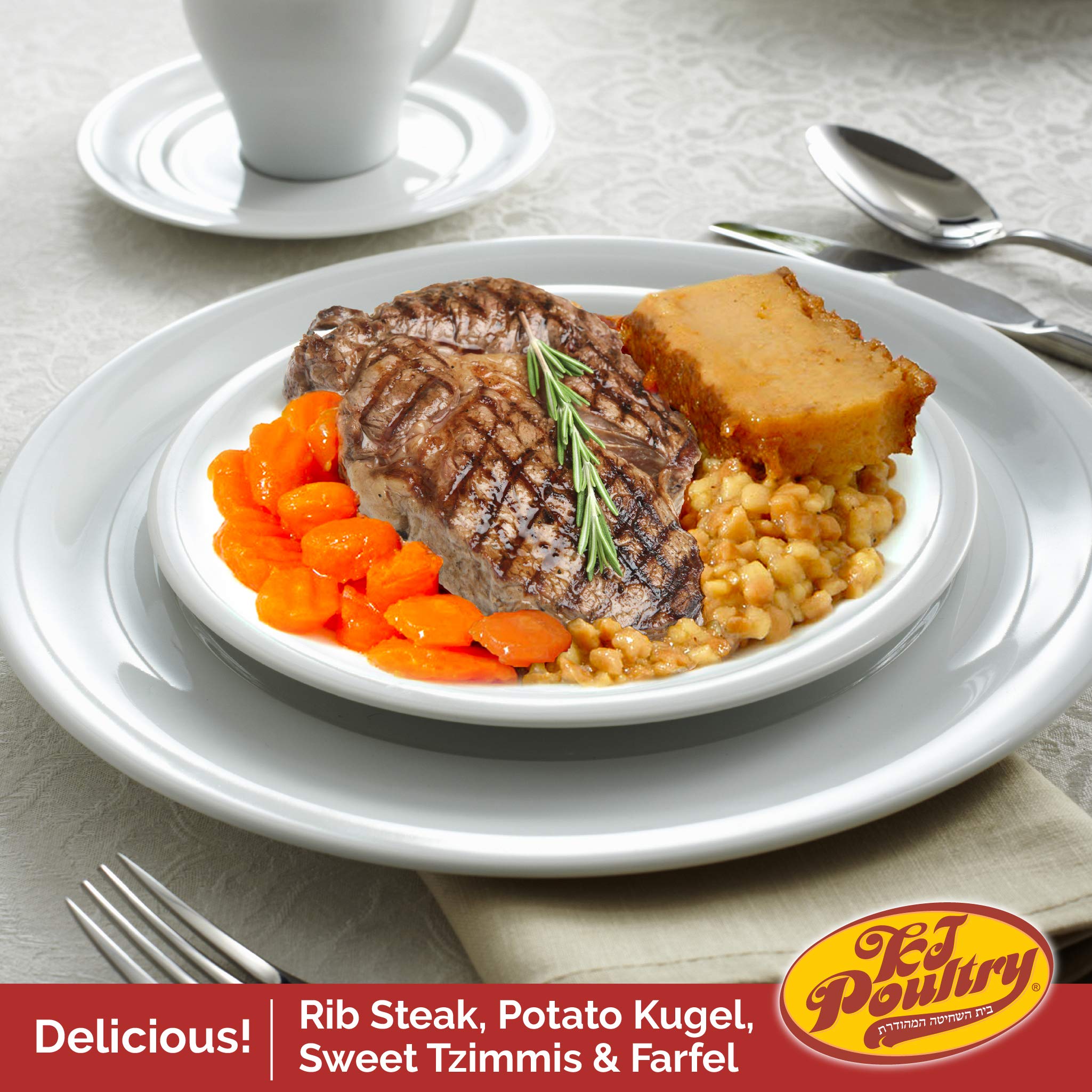 Kosher Ready Meals - Shabbos Beef Variety (3 Pack) | Fully Cooked Shelf-Stable Microwave Dinner | High Protein Travel & Camping Food | Emergency Survival & Military Rations | Perfect for Shabbat, Outdoor Adventures & Prepper Pantries