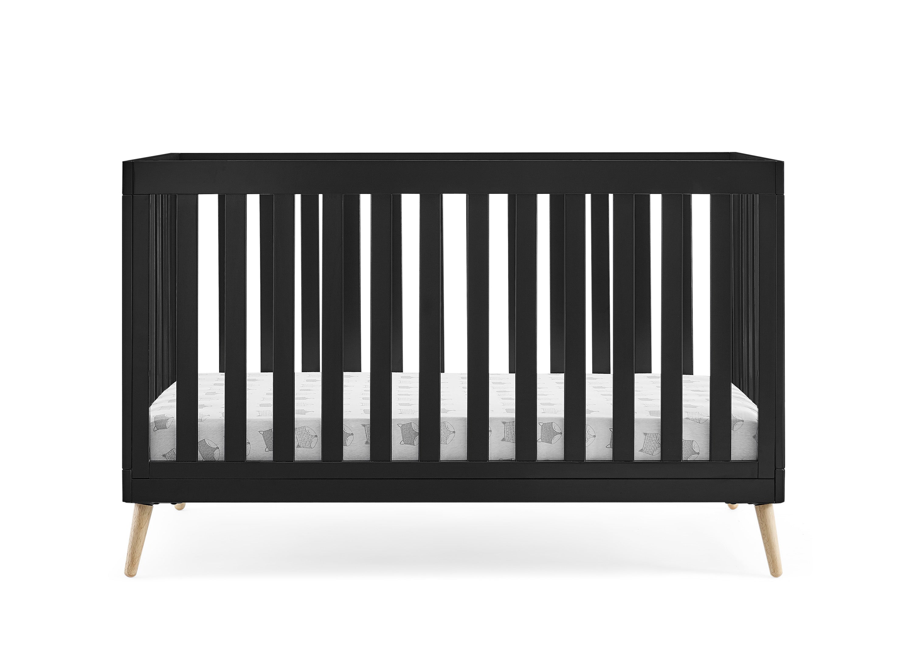 Essex 4-in-1 Convertible Baby Crib - Toddler Bed, Daybed & Full-Size Bed Conversion - Safe Nursery Furniture for Newborns & Kids - Perfect for Bedrooms, Daycare & Guest Rooms