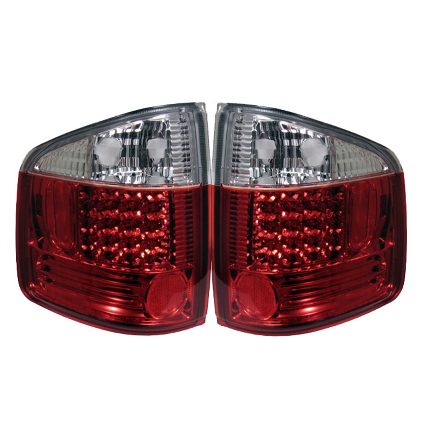 94-01 Chevy S-10 Red & Clear LED Tail Lights - High Visibility Replacement for Improved Night Driving Safety - Perfect for Off-Roading, Truck Upgrades & Custom Builds