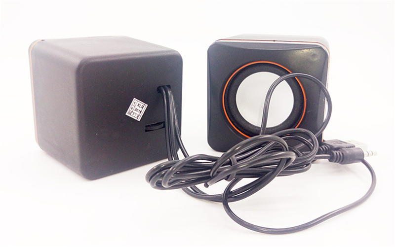 Portable USB Mini Wired Speaker 2.0 - Compact Desktop/Laptop Computer Speaker with Clear Sound, Perfect for Home Office, Gaming & Outdoor Use - Ideal Gift for Music Lovers (Model D02L)