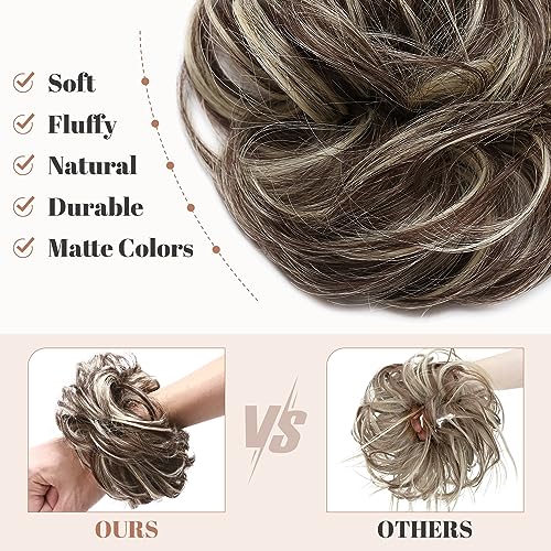 Messy Bun Hair Piece for Women - Synthetic Hair Extensions for Quick & Easy Updos - Perfect for Weddings, Parties & Everyday Styling