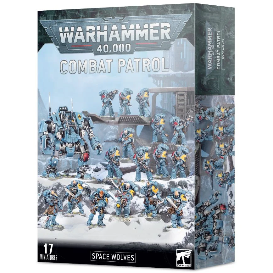 Space Wolves Combat Patrol: Thoryk's Void Hunters - Warhammer 40K Tabletop Miniature Game Set for Strategic Battles and Collection