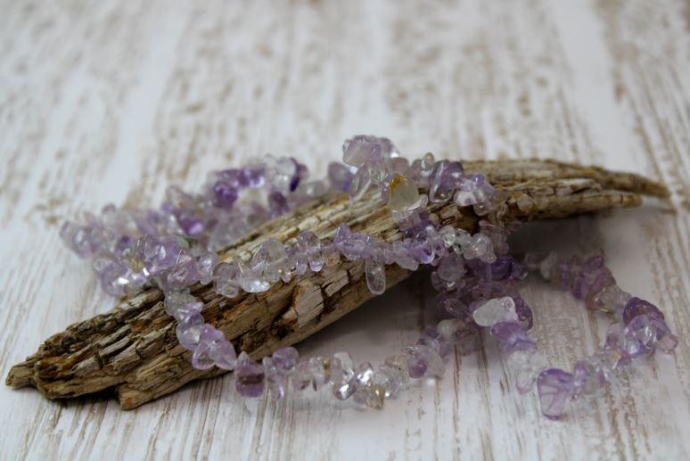 Natural Ametrine Chip Bead Necklace - XL 16