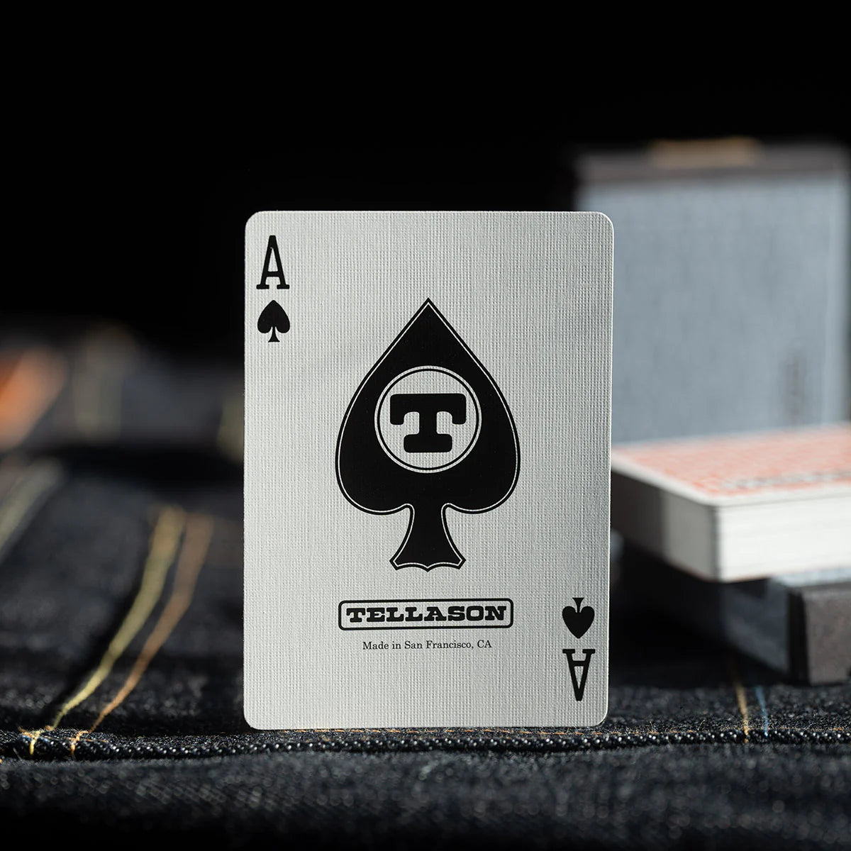 Tellason Premium Denim Playing Cards - Vintage Style Poker Cards for Game Nights, Gifts & Collectibles