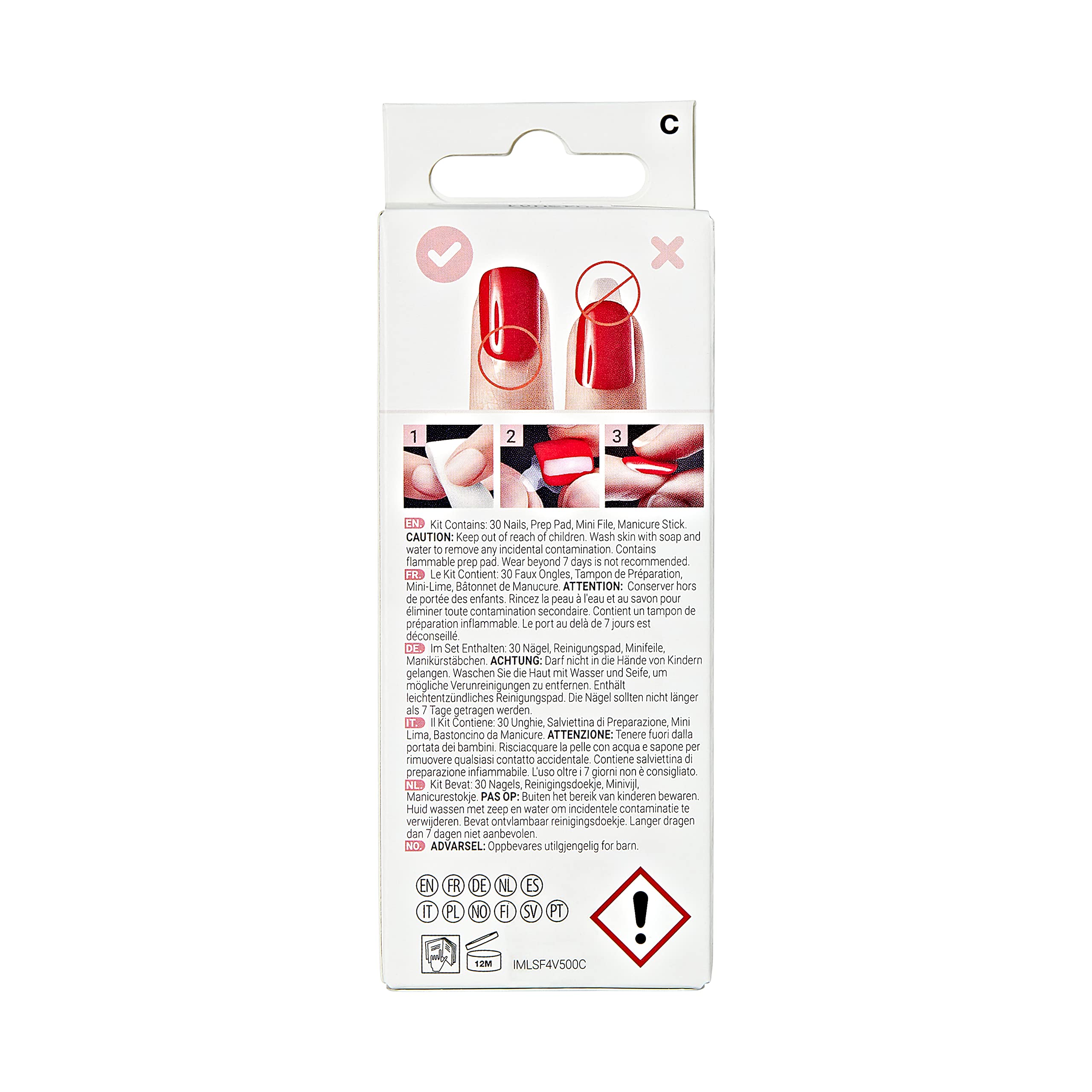 KISS LoveShackFancy x imPRESS Press-On Manicure Set - Limited Edition Lilac Crush Medium Coffin Purple Fake Nails with Prep Pad, Nail File & Cuticle Stick (30 Nails) | Perfect for Weddings, Parties & Special Occasions