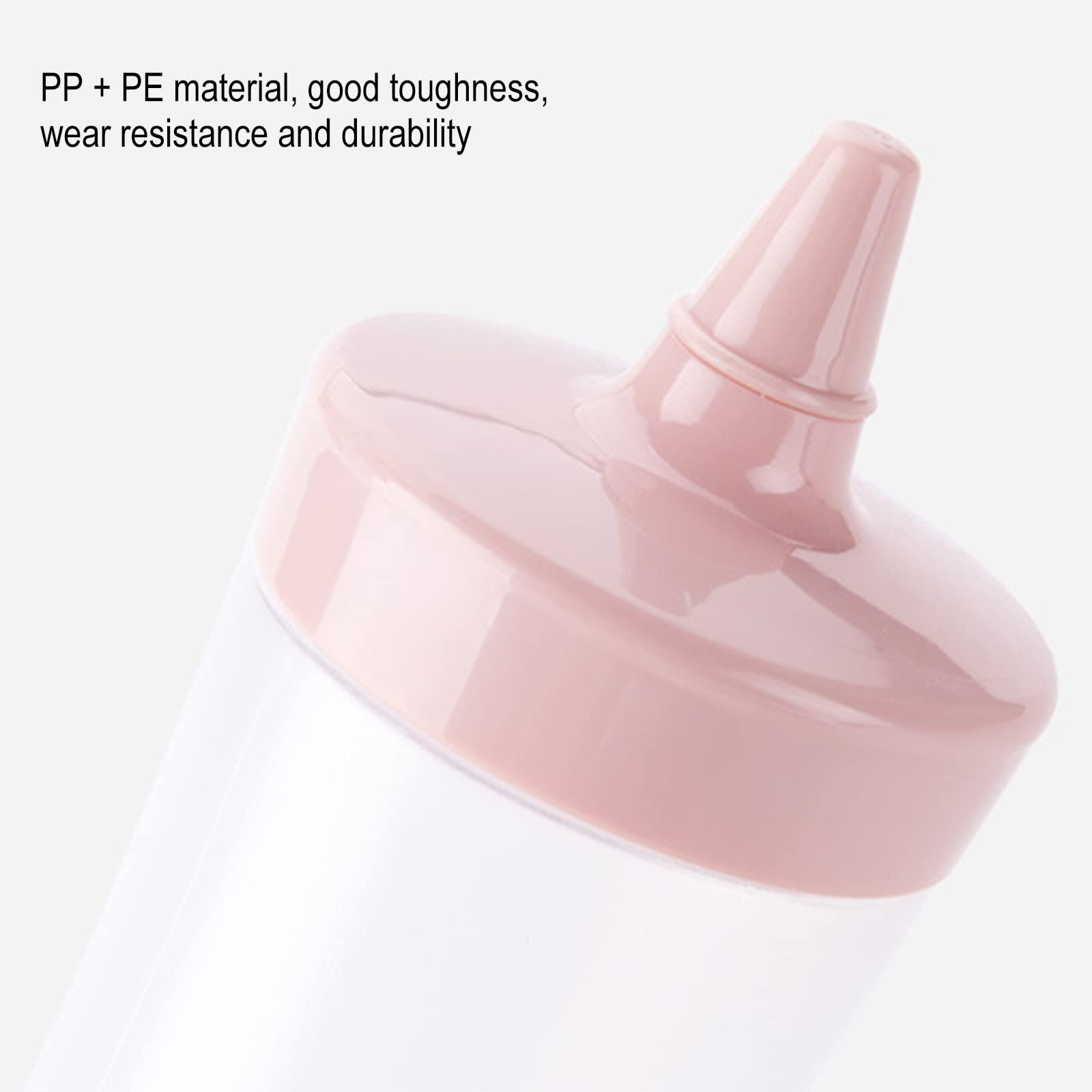 Ochine 12 oz Plastic Squeeze Bottles - Condiment Dispenser for Ketchup, BBQ Sauce, Syrup & Dressings - Leak-Proof Squirt Bottles for Kitchen, Restaurant & Craft Projects