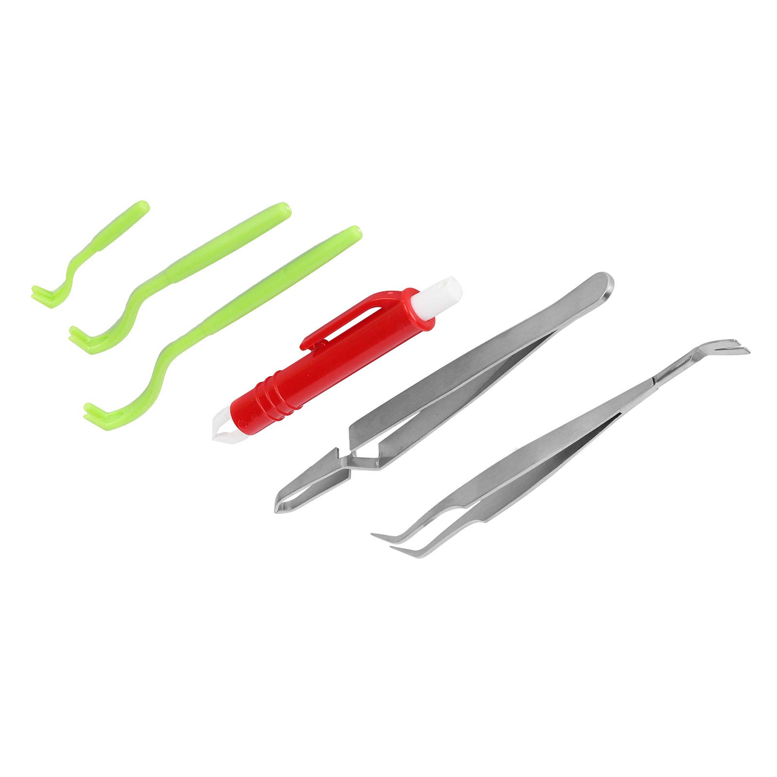 6-Piece Tick Removal Tool Kit for Dogs & Cats - Stainless Steel Tick Remover & Tweezers for Safe Pet Grooming & Outdoor Adventures