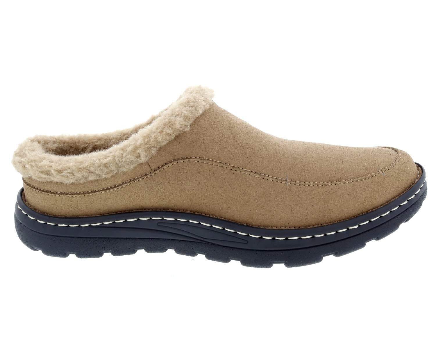 Drew Men's Palmer Comfort Slip-On Clog Slipper with Removable Insoles - Soft House Shoes for Indoor & Outdoor Wear, Perfect for Relaxing at Home or Quick Errands