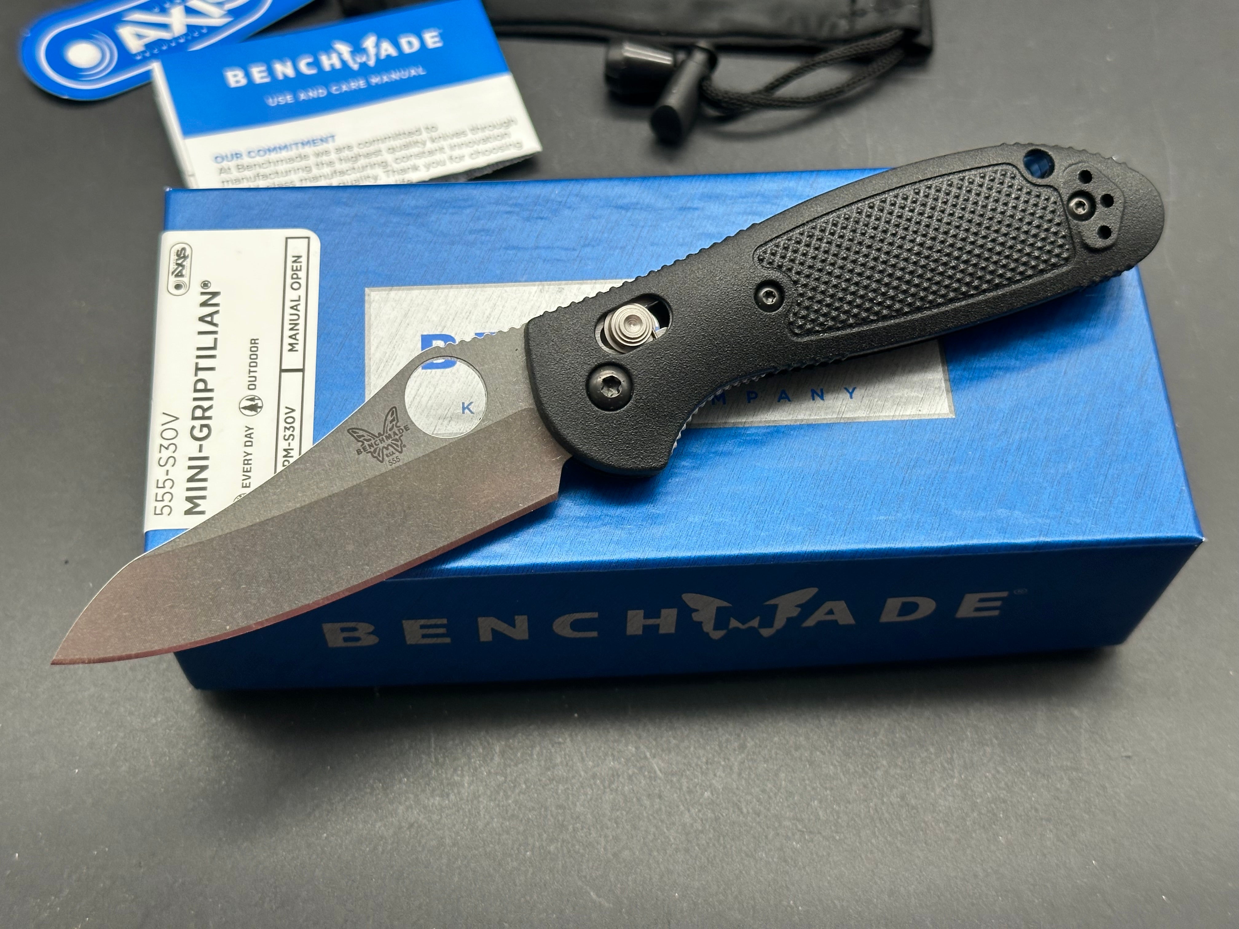 Benchmade Mini Griptilian Folding Knife - 2.91