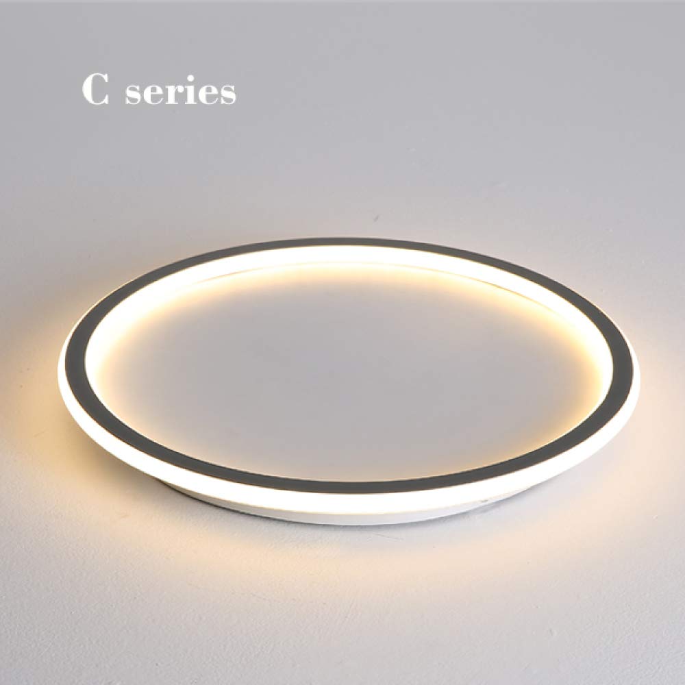 SZMYLED Adjustable 3-Color LED Ceiling Light - Ultra Thin Round Modern Fixture for Living Room, Bedroom, Hallway, Bathroom & Kitchen - Perfect for Home Decor and Ambient Lighting