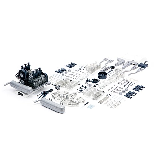 Build Your Own Porsche 911 Boxer Engine Toy - Replica Model Building Kit with Sounds & LED Lights - 280+ Pieces STEM Educational Toy for Ages 10+ - Perfect for Car Enthusiasts, DIY Projects & Display Collection