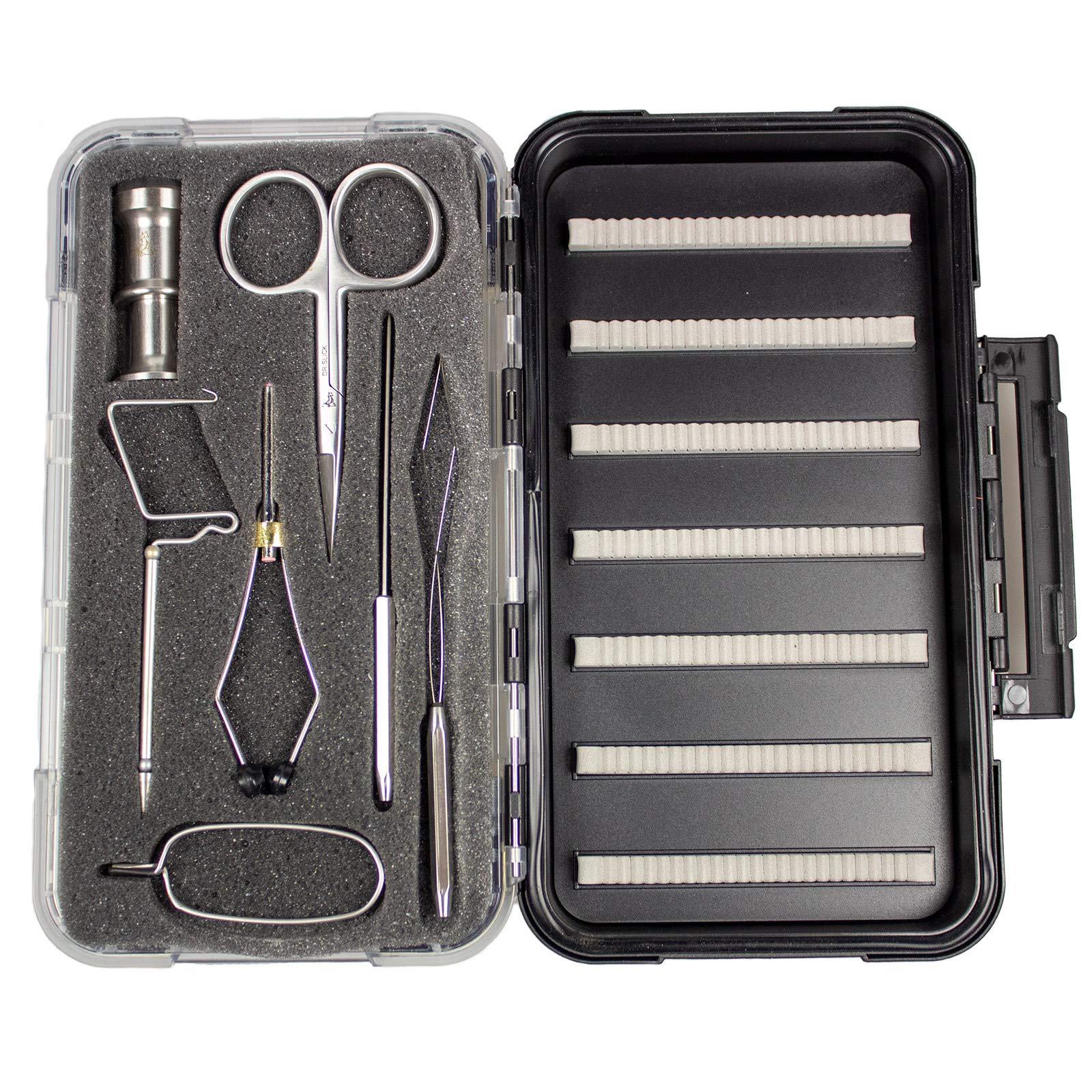 Dr. Slick SAP4 Fly Tying Scissors, CBOB4 Bobbin & Tying Tools Set - Precision Fly Fishing Accessories for Fly Tying, Fly Rod Building & Outdoor Fishing Gear
