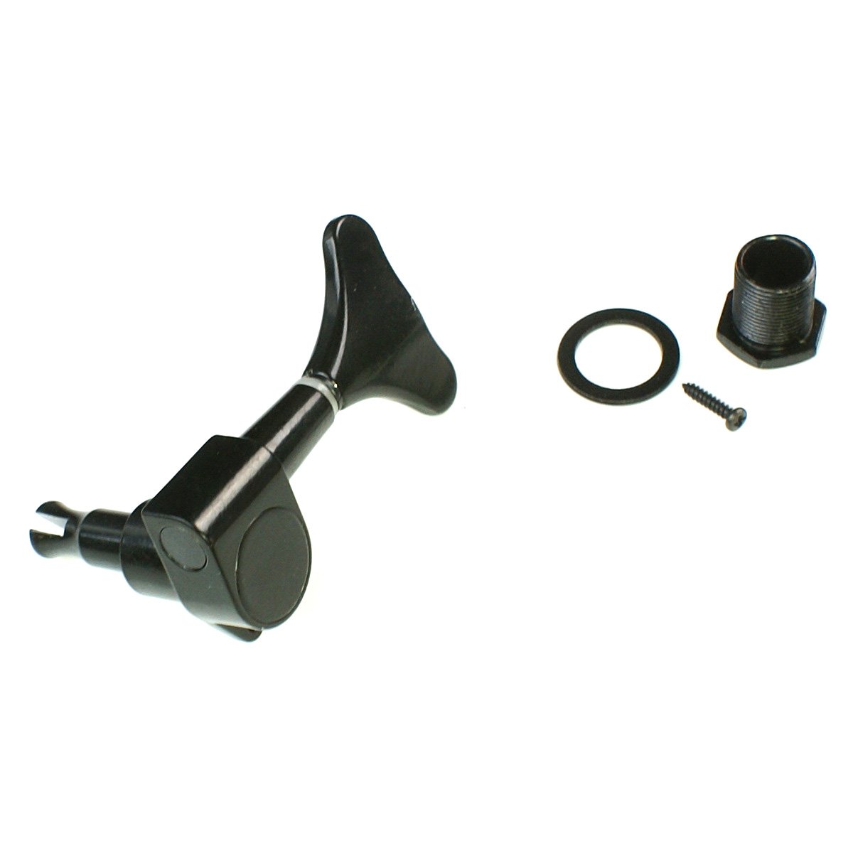 2L+2R Set Electric Bass Guitar Tuning Machines - Black Headstock Tuners & Pegs for Precise String Tuning | Perfect for Live Performances, Studio Recording & Bass Maintenance