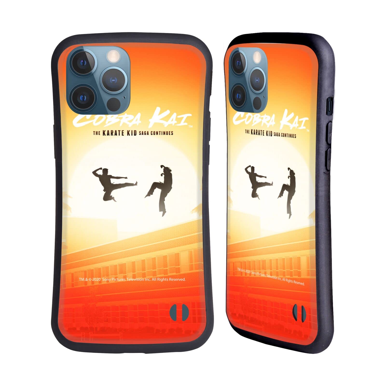Official Cobra Kai Karate Kid iPhone 13 Pro Max Case - Licensed Hybrid Protective Cover with Premium Graphics | Perfect for Martial Arts Fans & Movie Lovers