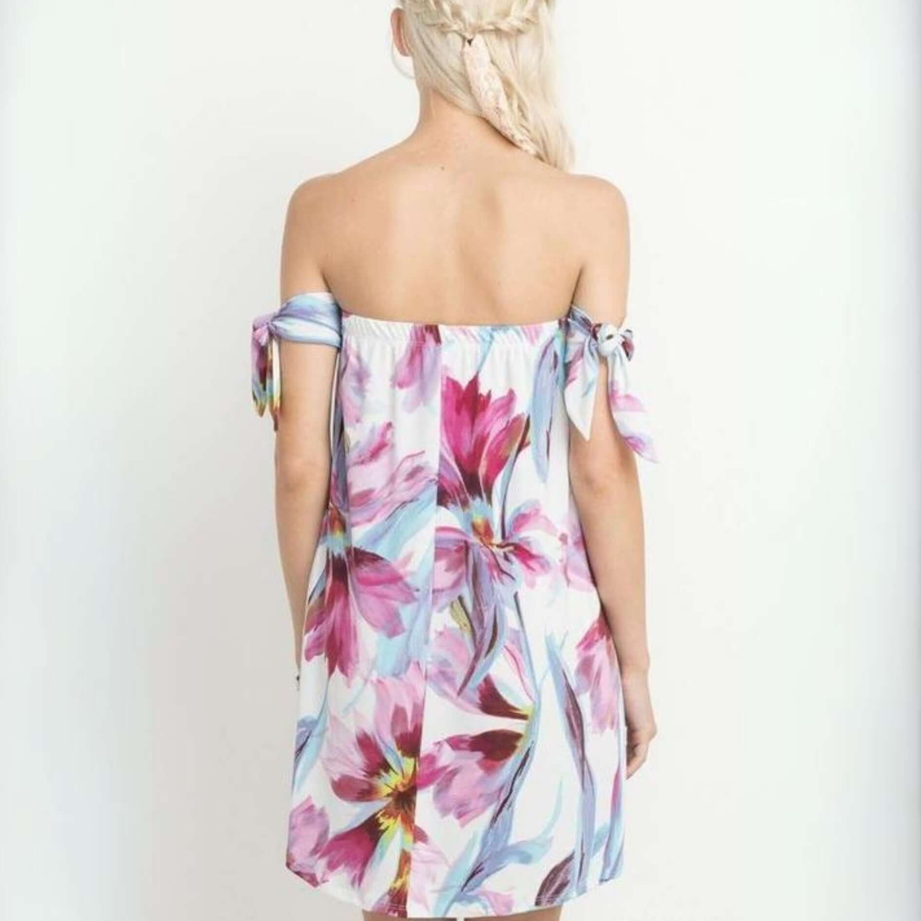 Floral Mini Dress or Tunic - Women's Summer Casual Dress, Plus Size Options | Perfect for Beach Vacation, Date Night & Outdoor Parties