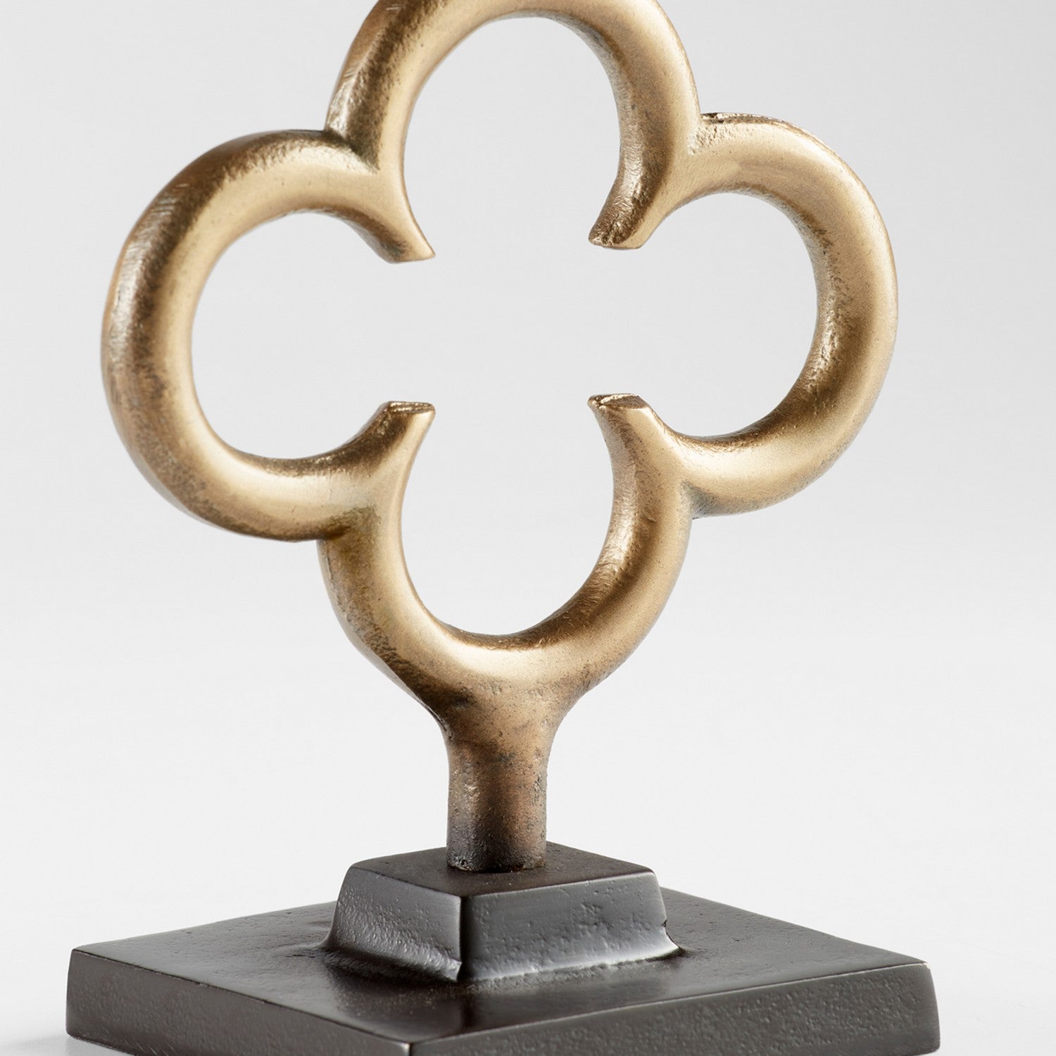 Cyan Design 11518 Folium Sculpture - Antique Brass Small Home Decor for Living Room, Bedroom & Office - Elegant Botanical Art Piece