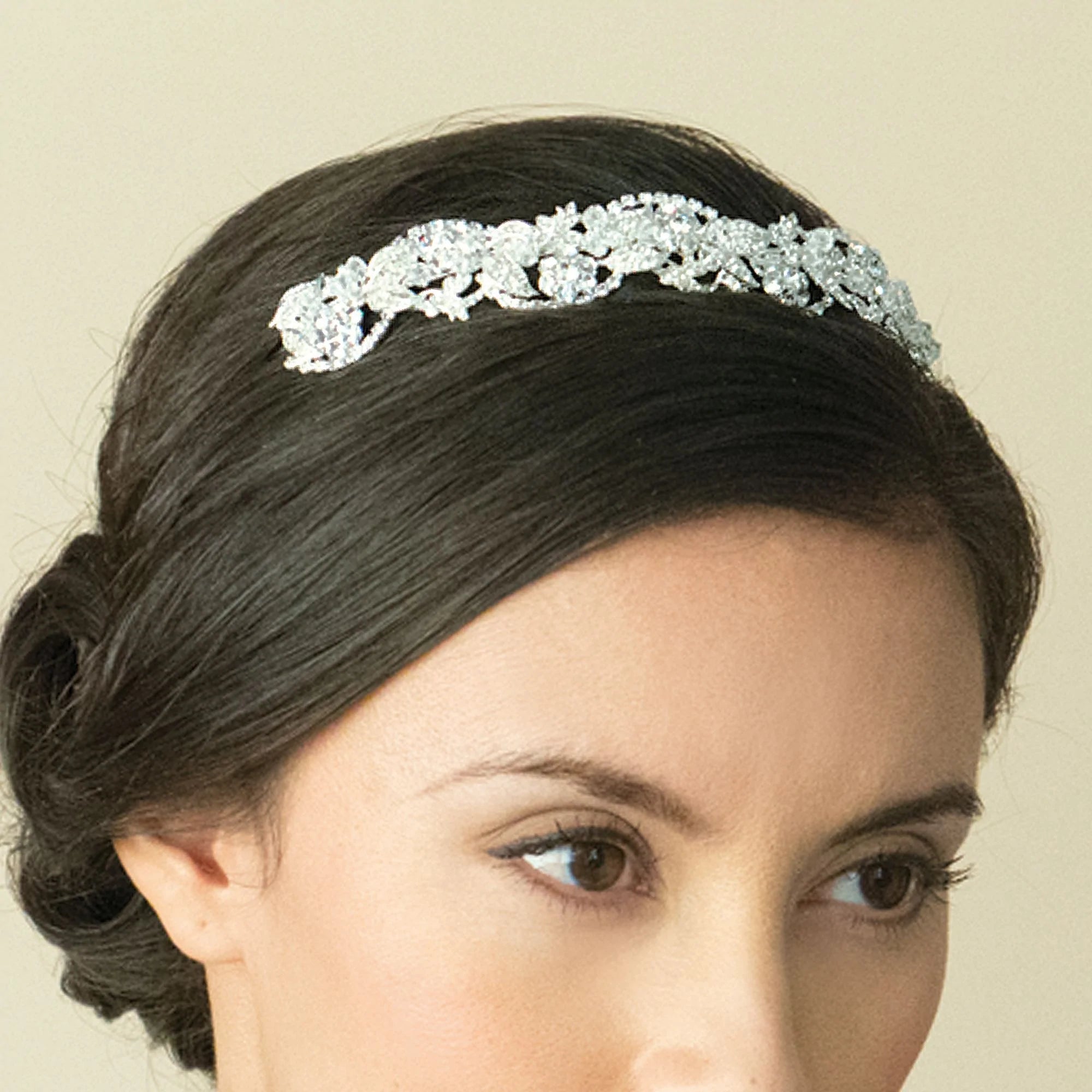 BRIAR ROSE Crystal Bridal Tiara Headband - Elegant Wedding Hair Accessory for Bride, Bridesmaids & Prom | Perfect for Weddings, Proms, Pageants & Special Occasions