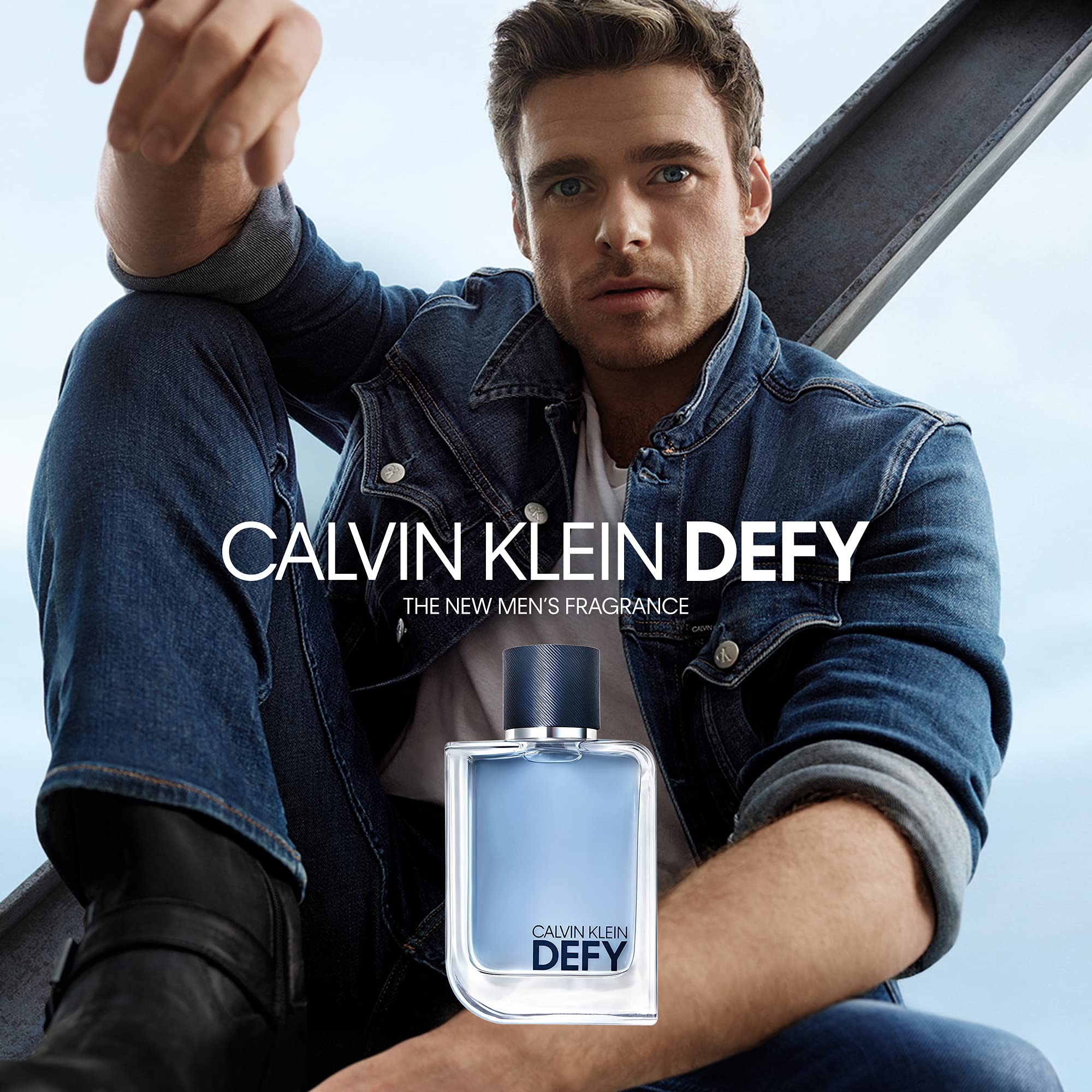 Calvin Klein Defy Eau de Toilette for Men - Woody Cologne with Bergamot, Lavender & Vetiver - Long Lasting Fragrance - Perfect for Date Night & Special Occasions