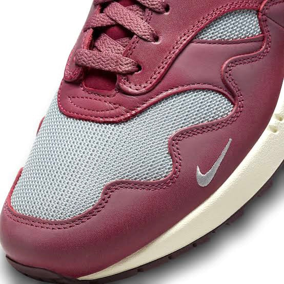 Nike Air Max 1 x Patta Rush Maroon Sneakers - Men's Running Shoes for Comfort & Style - Perfect for Jogging, Gym Workouts & Casual Wear