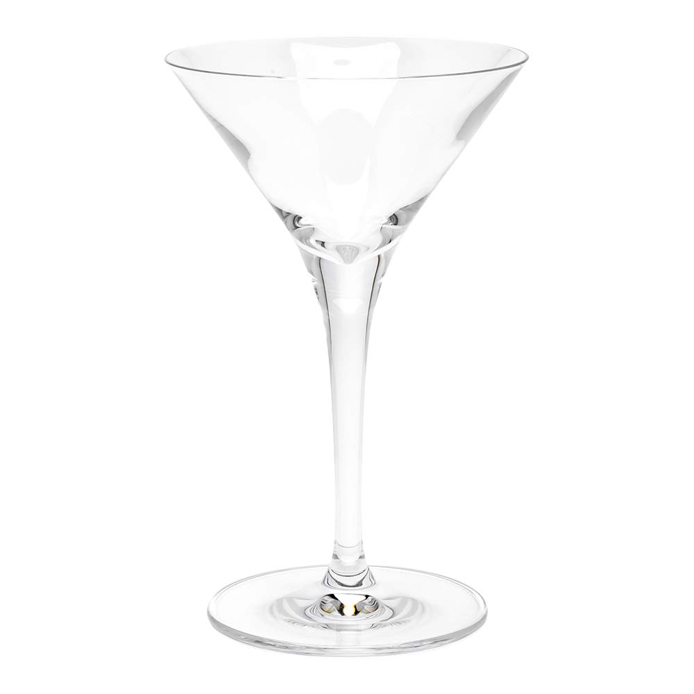Voglia Nude 5 oz Martini Glasses Set of 12 - Premium Crystal Cocktail Glasses with Laser-Cut Rim, Dishwasher Safe Fine-Blown Glassware for Manhattan, Cosmo & Martinis - Perfect for Home Bars, Parties & Upscale Dining