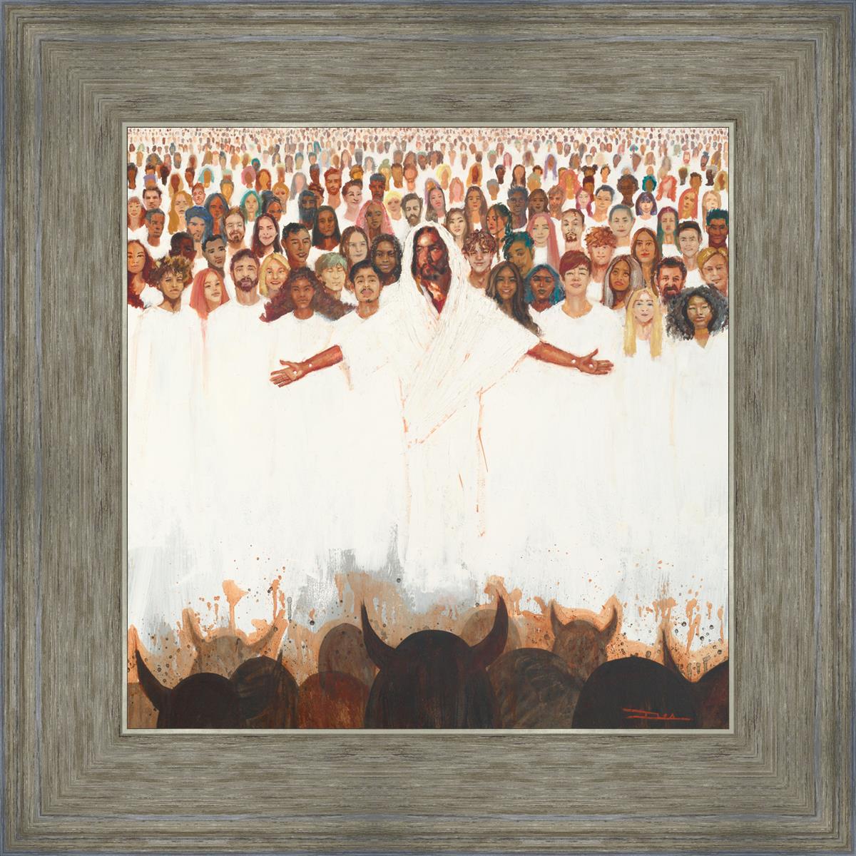 Fear Not, For They That Be With Us Are More - Inspirational Christian Wall Art for Home & Office Decor - Perfect for Living Room, Bedroom, or Gift Giving