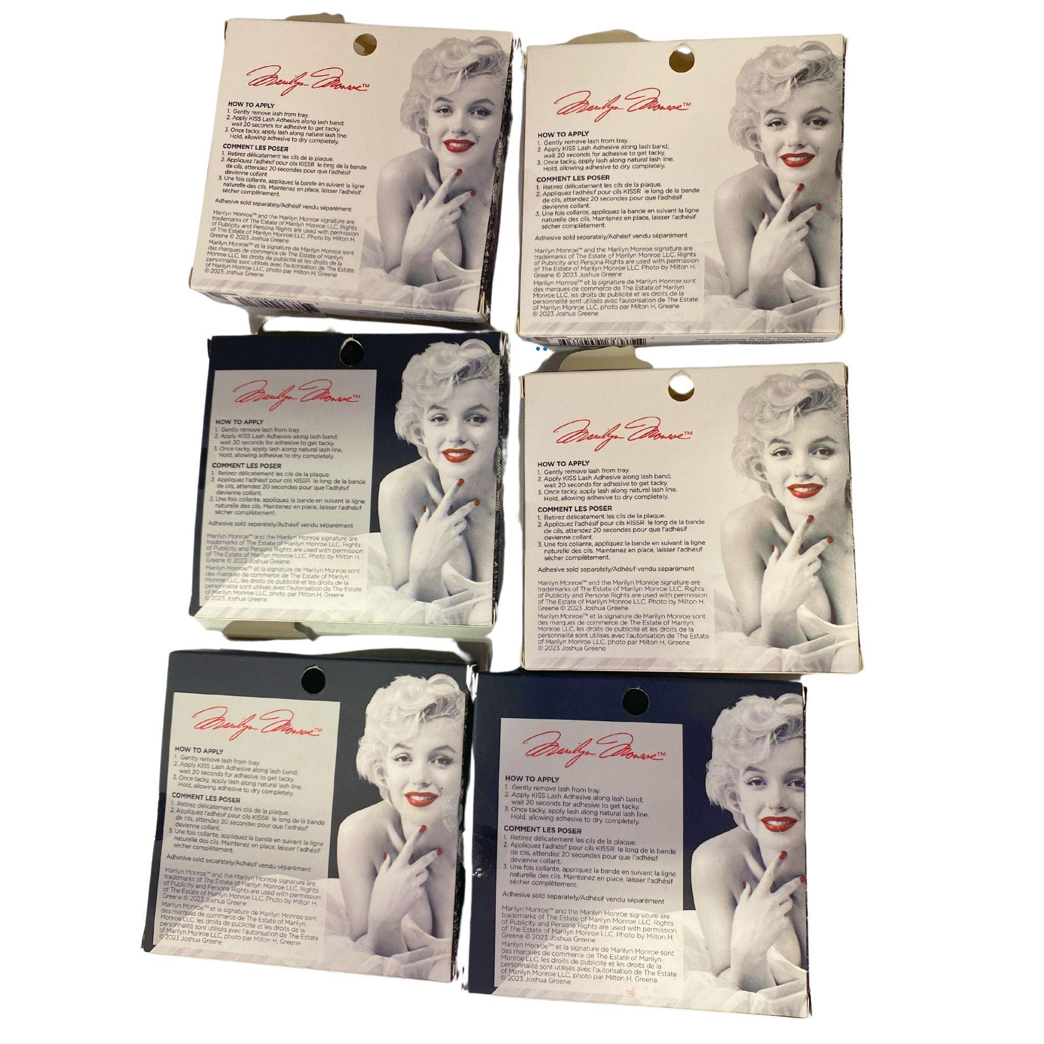 Marilyn Monroe X KISS False Eyelashes Mix - 50 Pairs Dramatic Volume Lashes for Halloween, Cosplay & Party Makeup - Cruelty-Free & Reusable Eyelash Extensions
