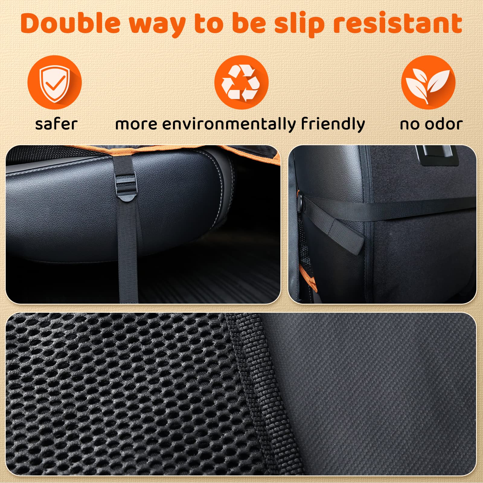 KYG X-Large Waterproof Dog Car Seat Cover with Mesh Window - Durable Nonslip Pet Hammock for SUVs & Pickup Trucks | Protects Back Seats from Scratches, Fur & Dirt | Perfect for Road Trips, Vet Visits & Outdoor Adventures