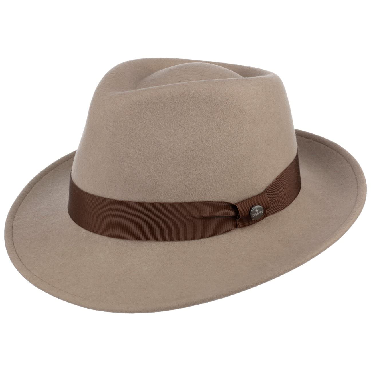 Lierys City Felt Hat for Women & Men - Classic Wool Fedora with Wide Brim - Perfect for Outdoor, Travel, and Fashion Accessories