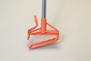 Premium Wet Mop Holder with Durable Plastic Handle - Box of 6 - 100% Made in USA - Ideal for Home Cleaning, Commercial Use & Janitorial Services