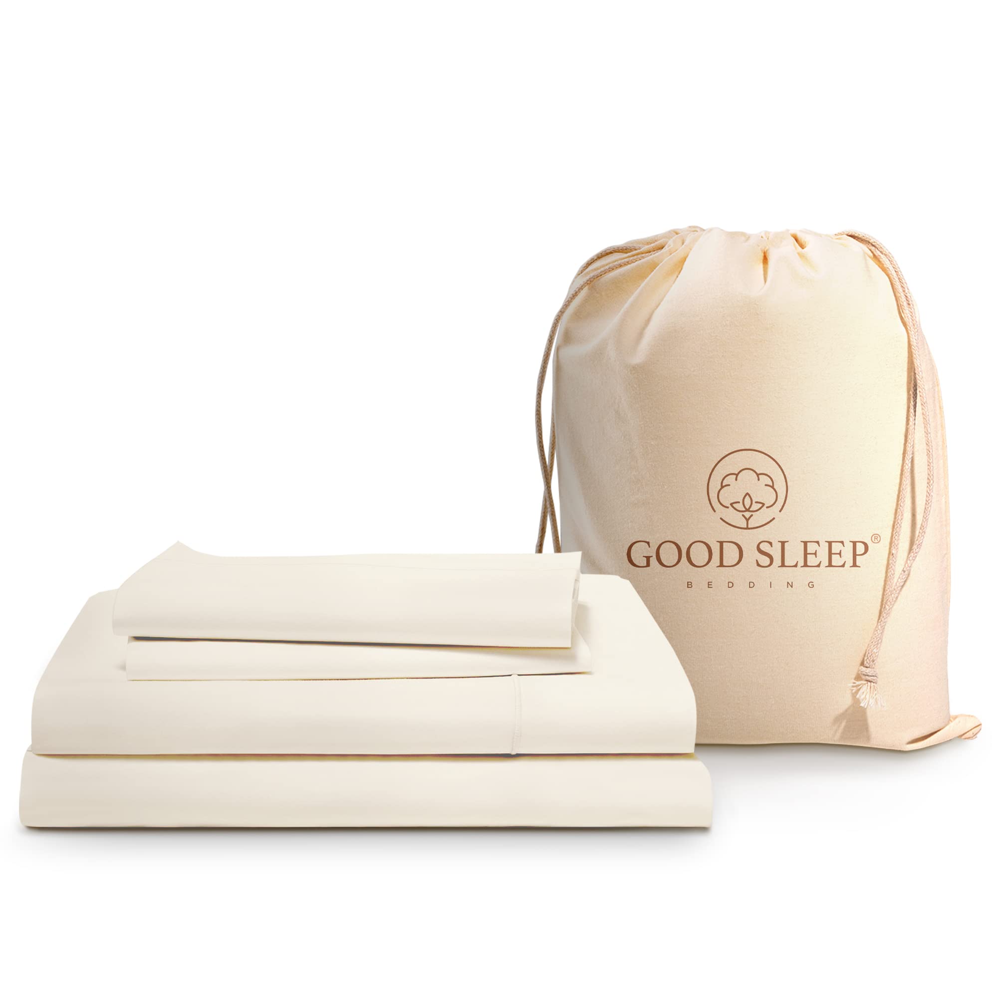 1000 Thread Count 100% Egyptian Cotton Twin XL Sheets Set - 4 Piece Luxury Bedding with 16