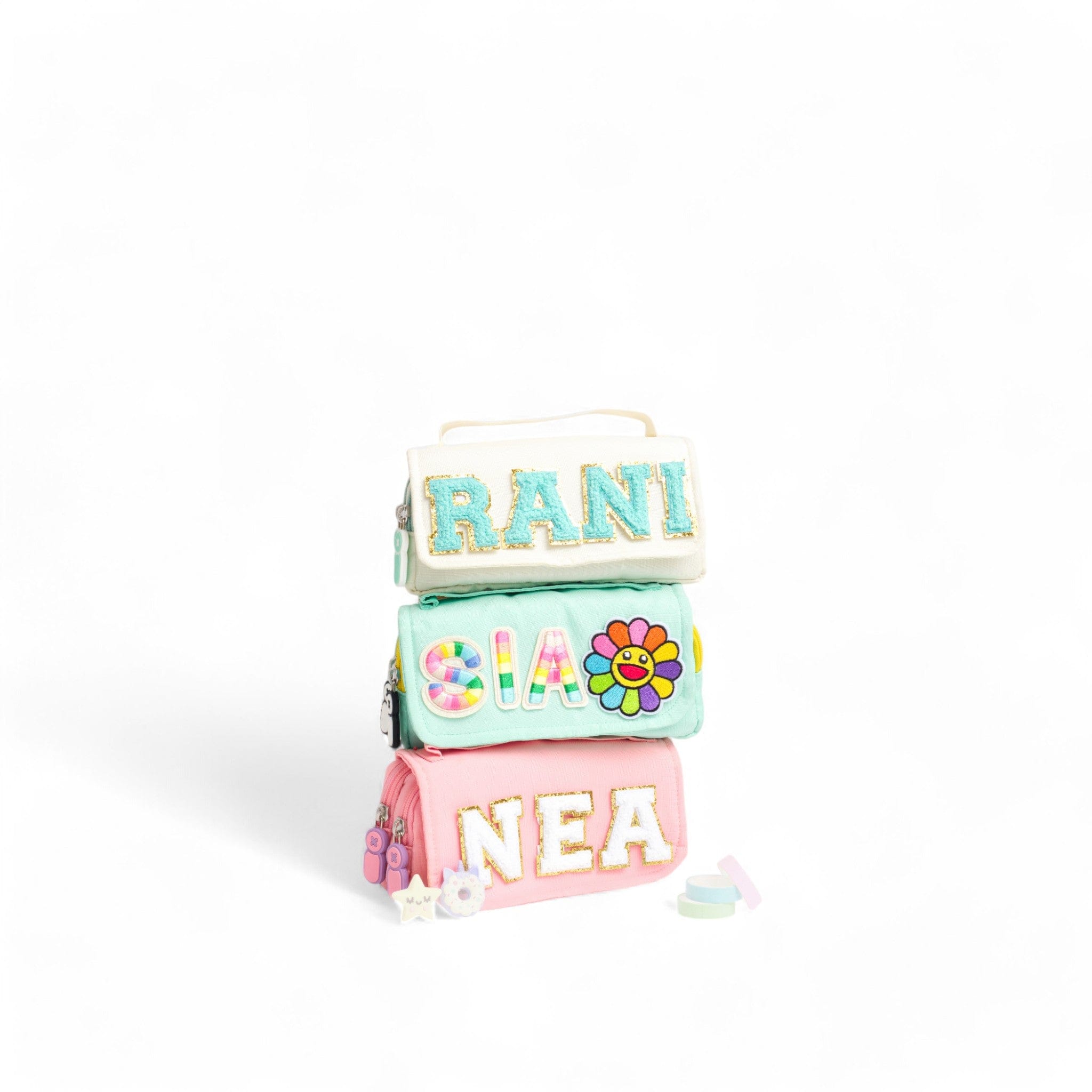 Moji Pencil Case Mint Green - Cute & Durable School Supplies for Students, Artists & Office Workers - Perfect for Organizing Pens, Markers & Art Tools