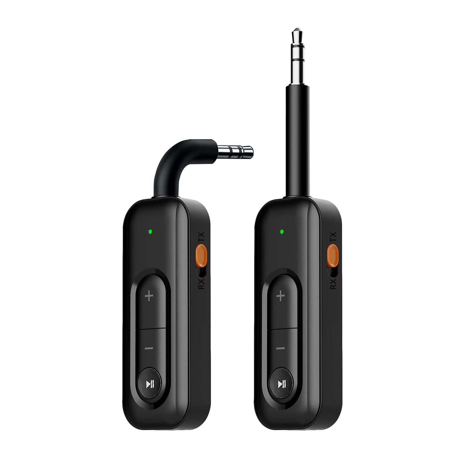 Anulely Wireless Audio Receiver - 2-in-1 Bluetooth Adapter for Headphones, PC, Tablet | Home Stereo & Gym Use | Wireless Music Streaming Device for Workouts & Home Entertainment