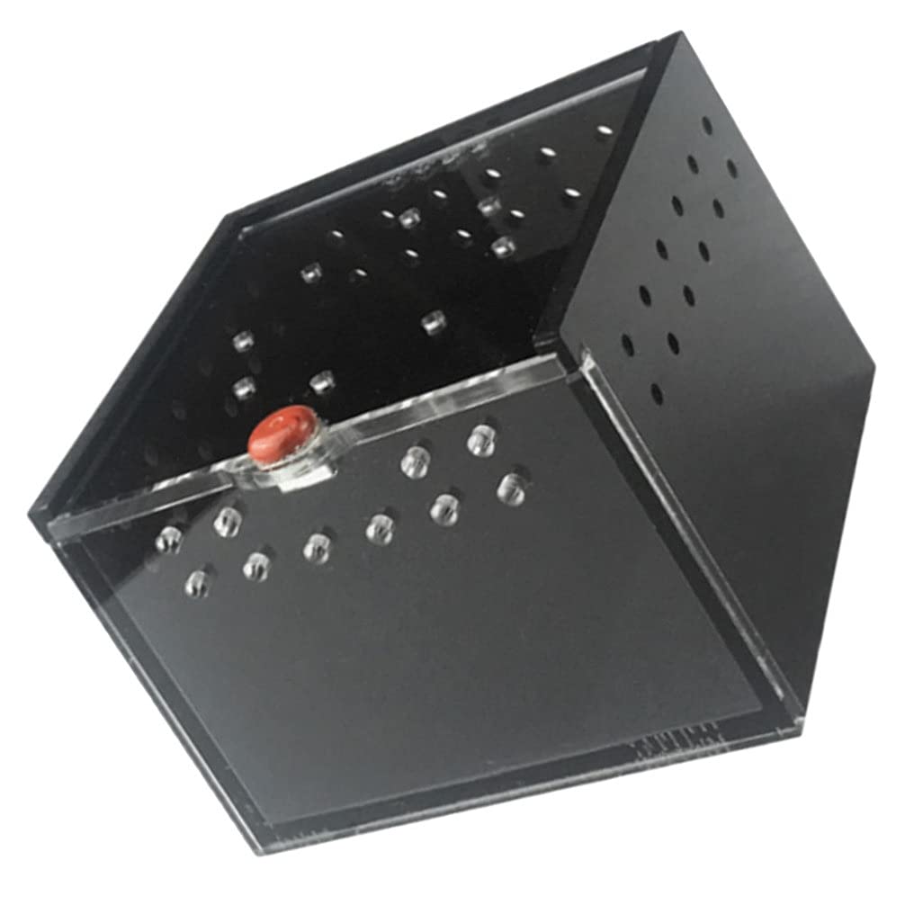 STOBOK Reptile Breeding Box with Clear Lid - Snake, Turtle, Spider, Lizard & Tree Frog Habitat - Ideal for Feeding, Hatching & Pet Enclosure - Perfect for Home Terrariums & Educational Use