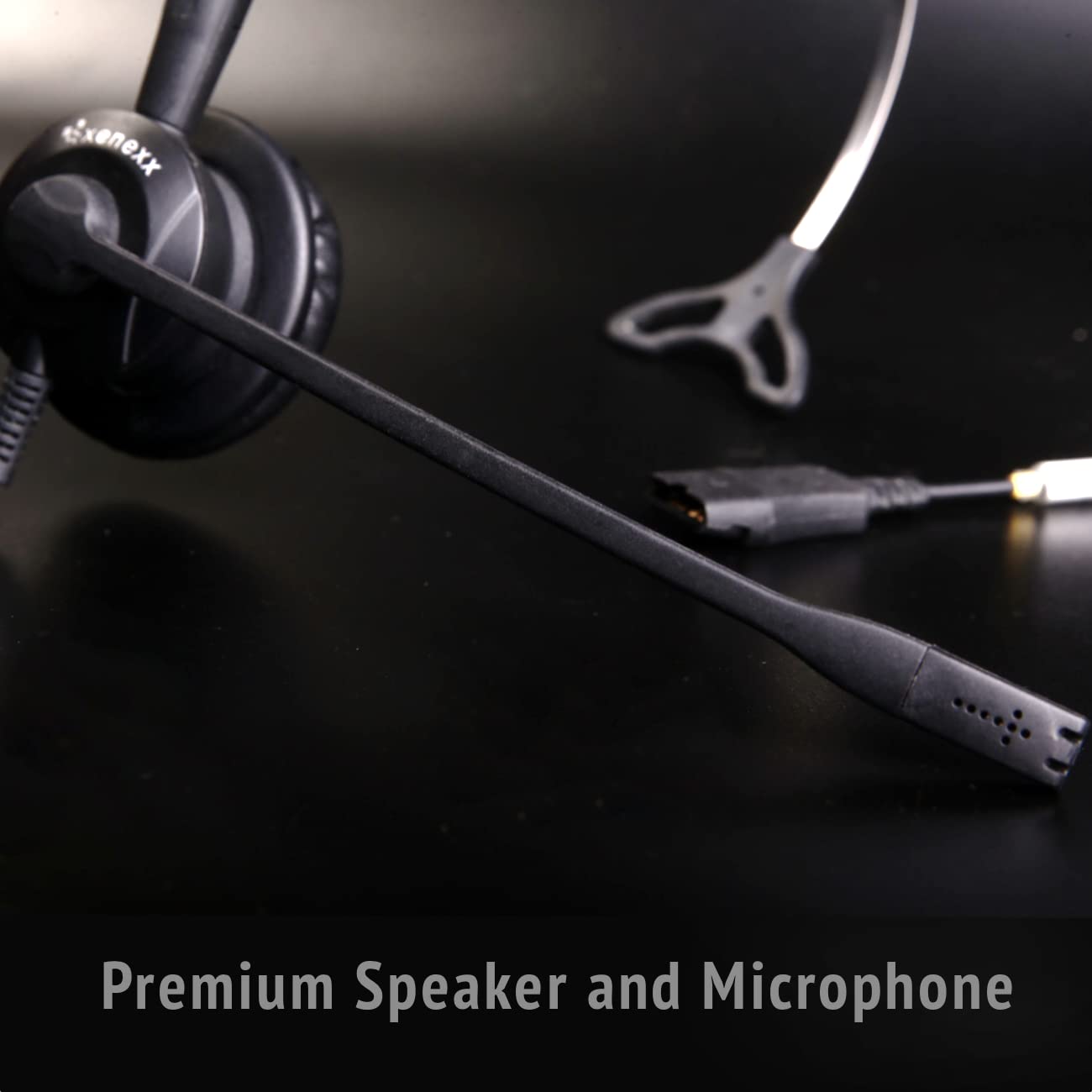 XS 820 Headset Bundle - Professional Mono Headset for Training, Coaching & Call Centers | Compatible with Avaya, Yealink, Cisco, Polycom Desk Phones | Perfect for Office, Remote Work & Customer Service Teams