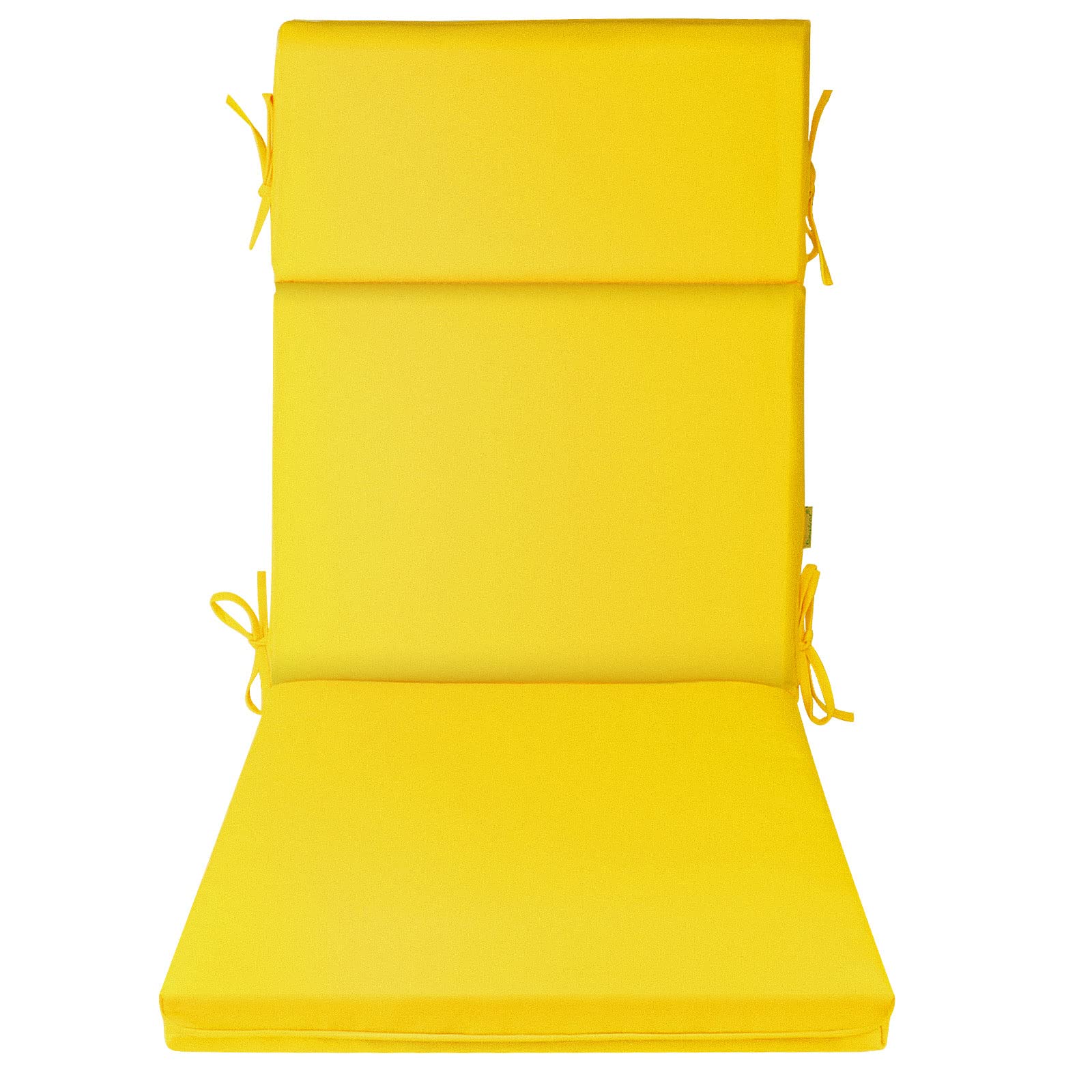 Premium Outdoor/Indoor Adirondack Chair Cushions - High Back Patio Furniture Replacement Cushion Set of 2 (Sunny Yellow) - Waterproof & UV Resistant for Deck, Garden, Poolside Relaxation