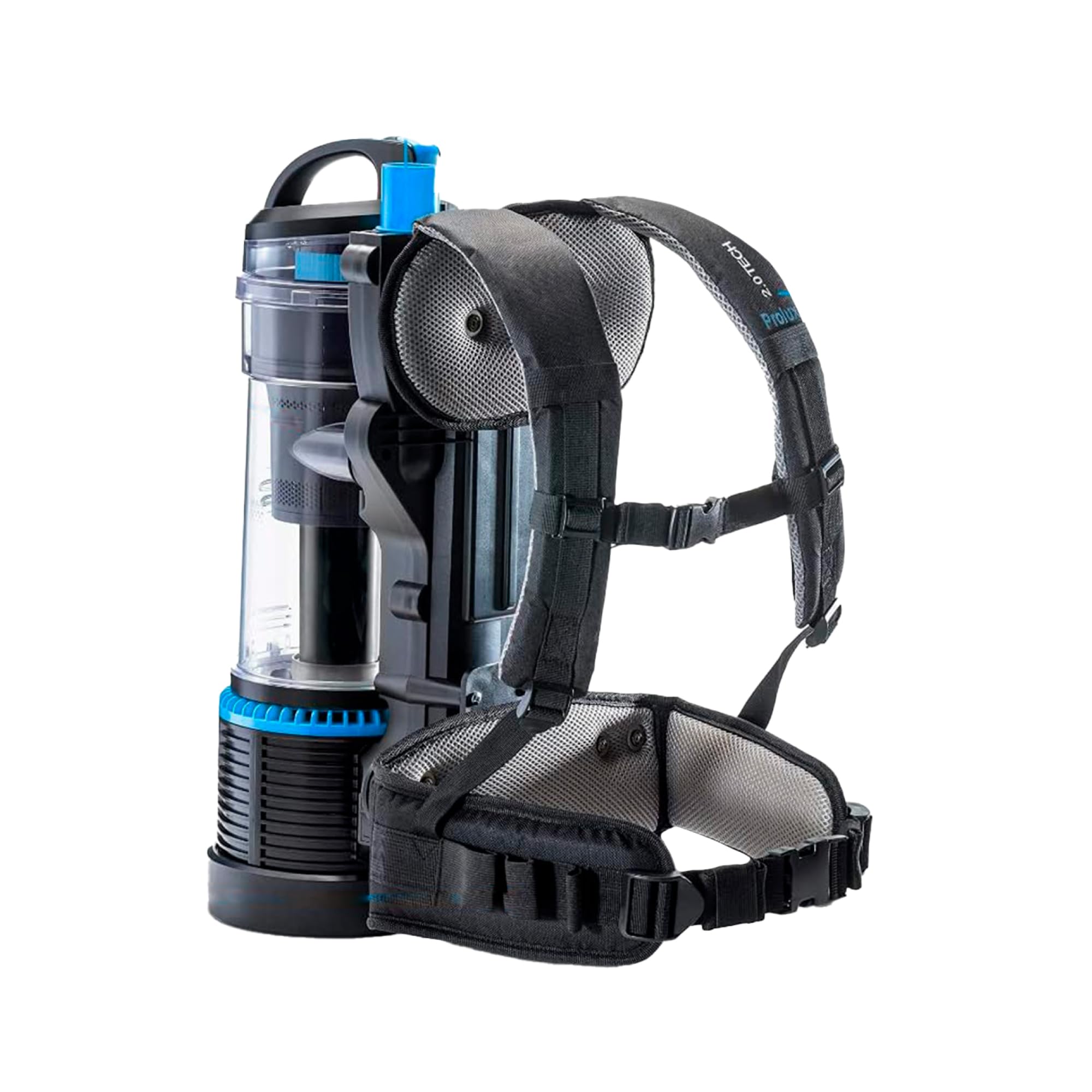 **Prolux 2.0 Cordless Bagless Backpack Vacuum Cleaner with Dual HEPA Filtration & Accessory Kit - Lightweight, Powerful Cleaning for Home, Office & Car**