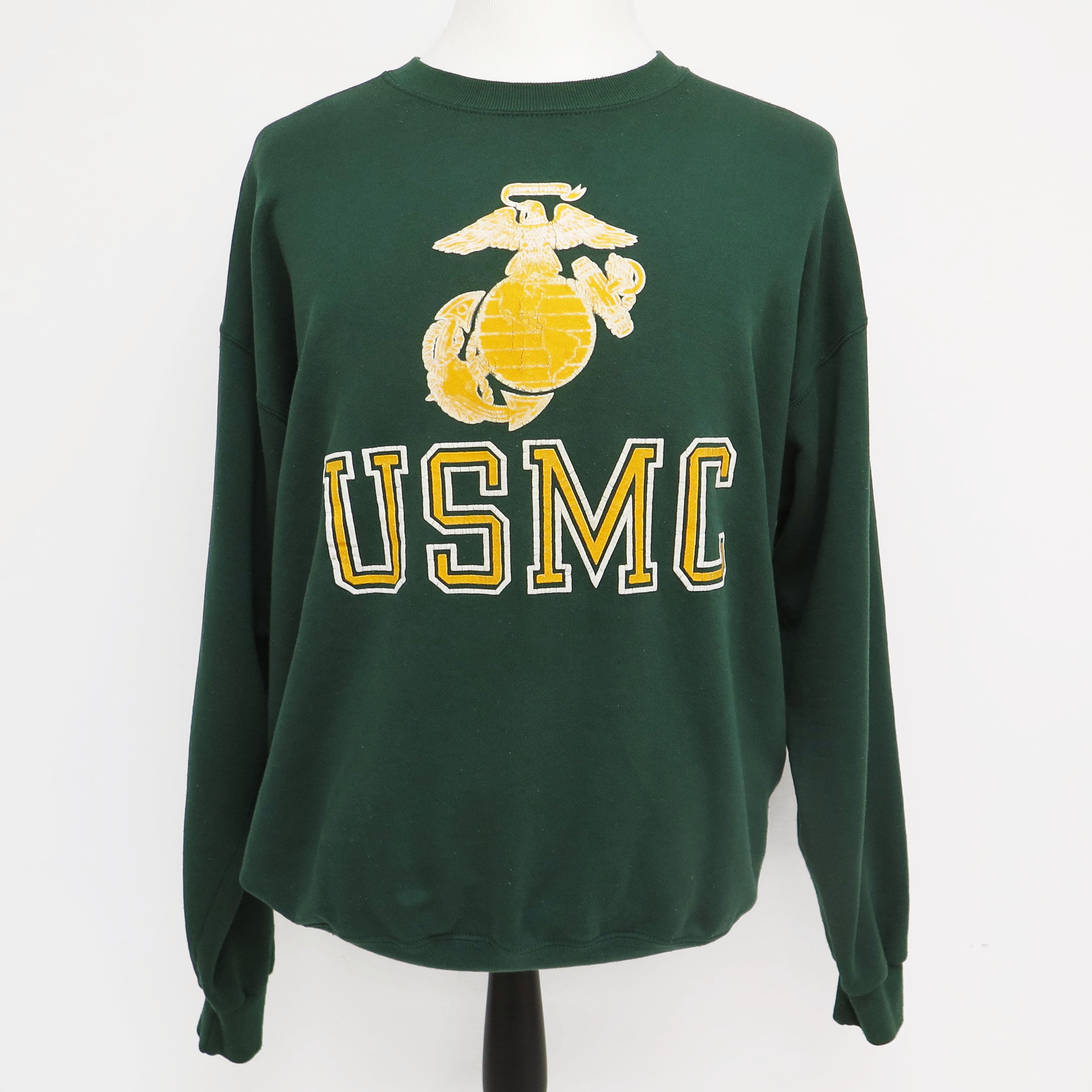 Vintage 1980s USMC US Marine Corps Sweatshirt - Size XL | Military Apparel & Collectible for Veterans & History Enthusiasts